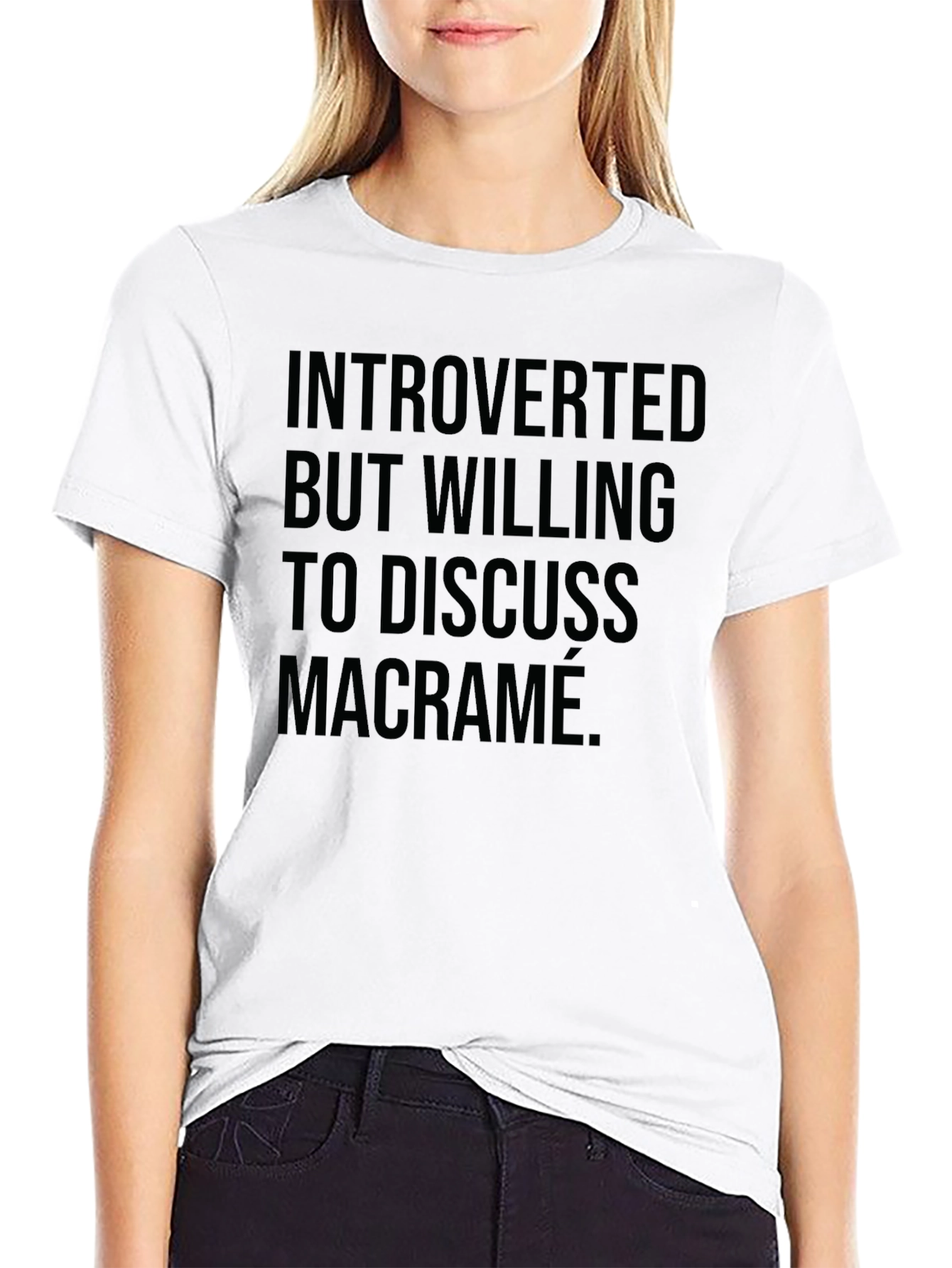 Introverted Macrame T-Shirt - Funny Statement Tee