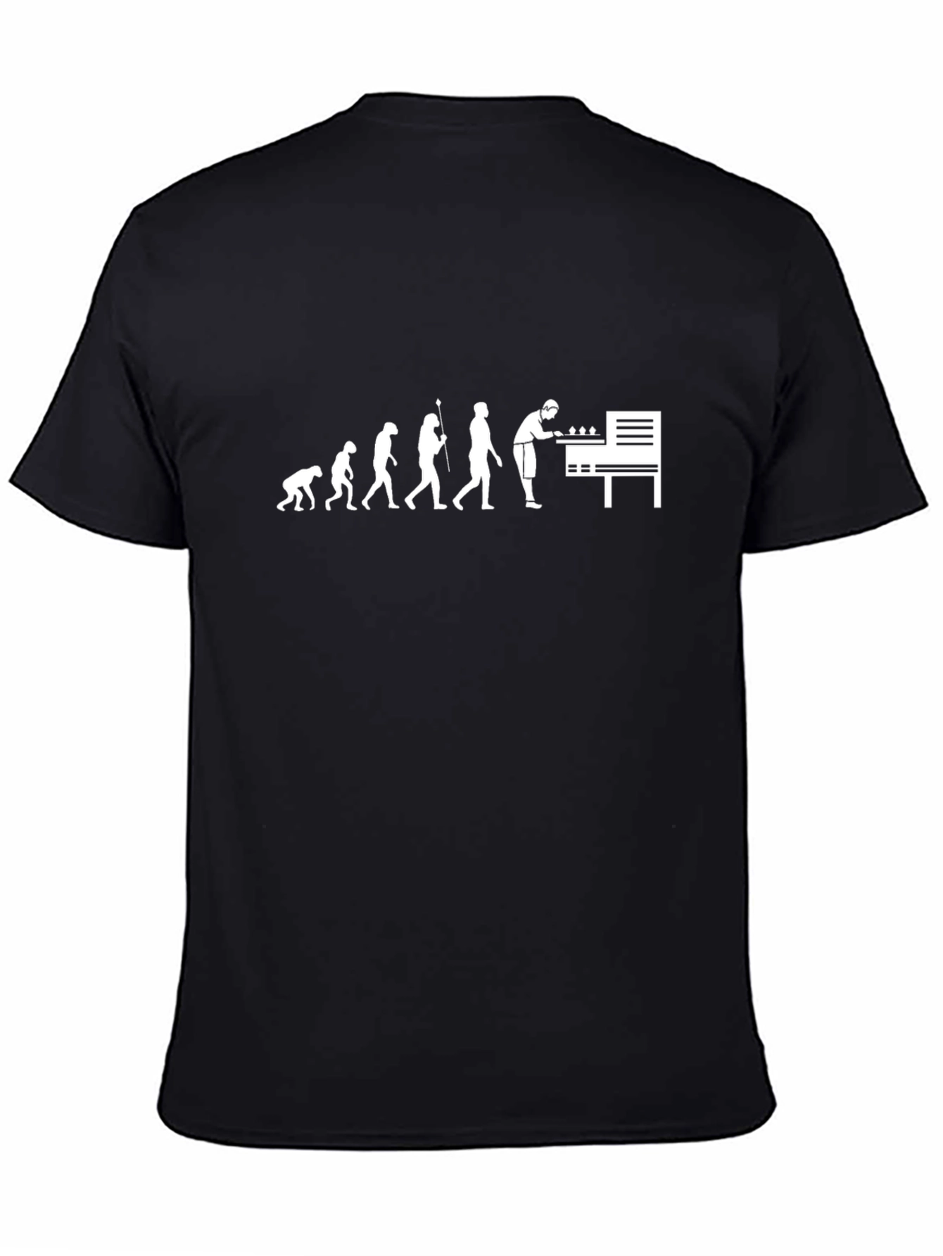Evolution of Foosball Player Graphic Tee - Black