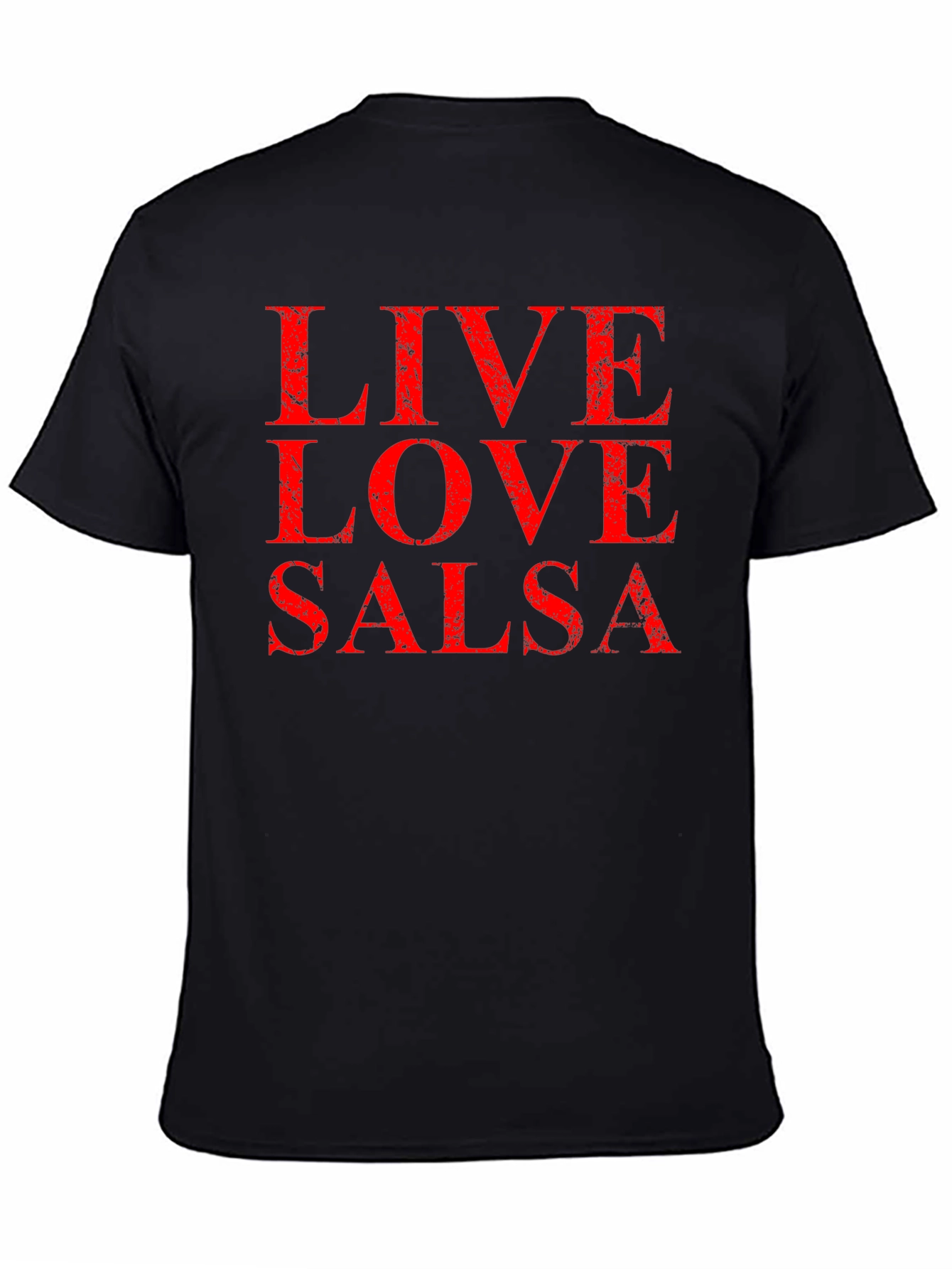 Live Love Salsa Black Graphic T-Shirt