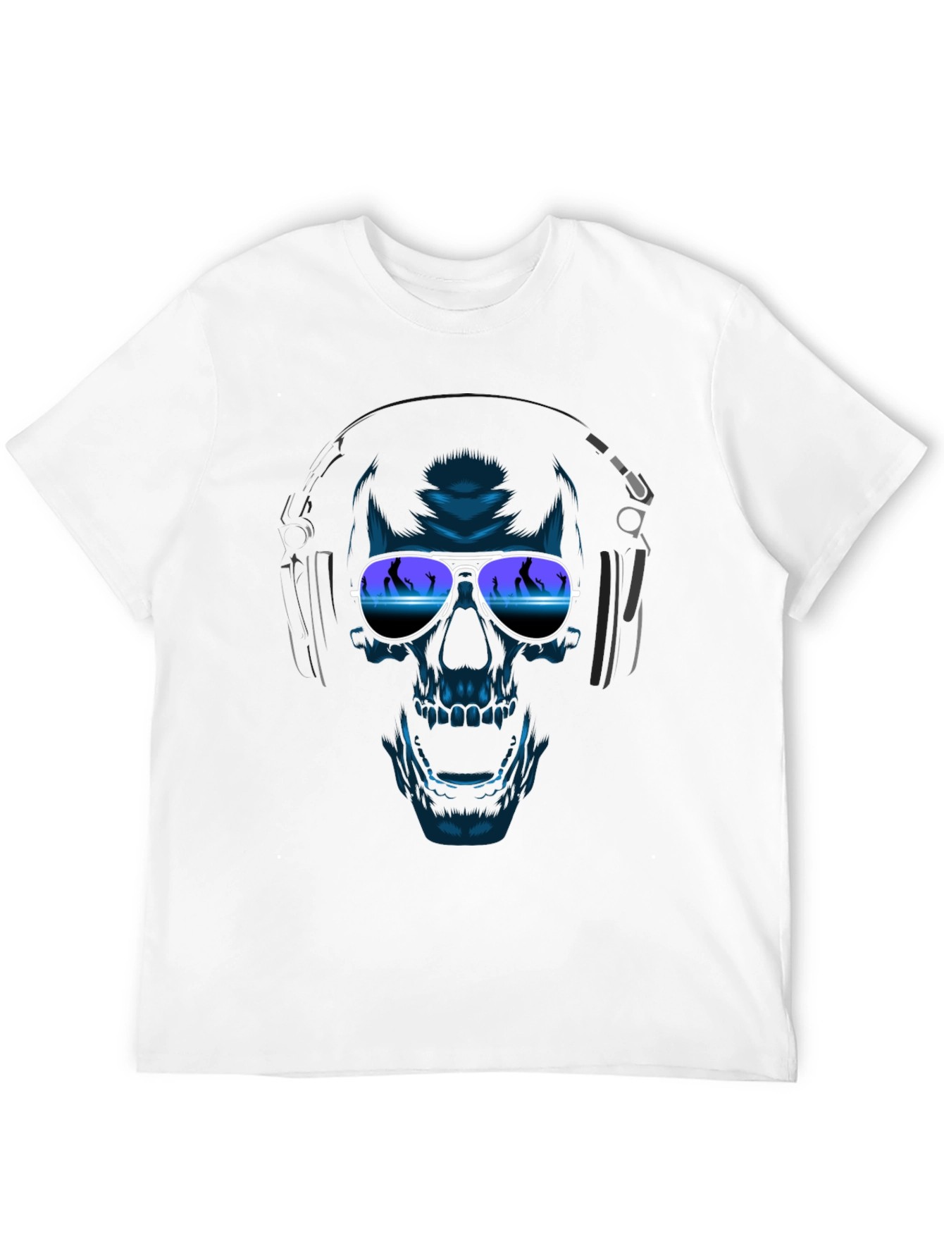 Skull With Headphones T-Shirt