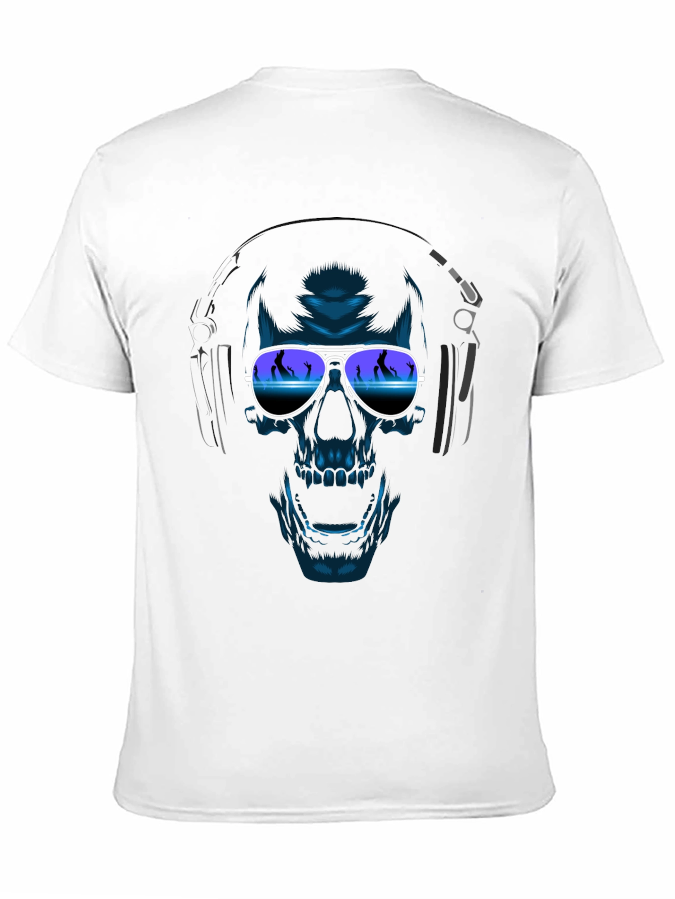 Skull With Headphones T-Shirt