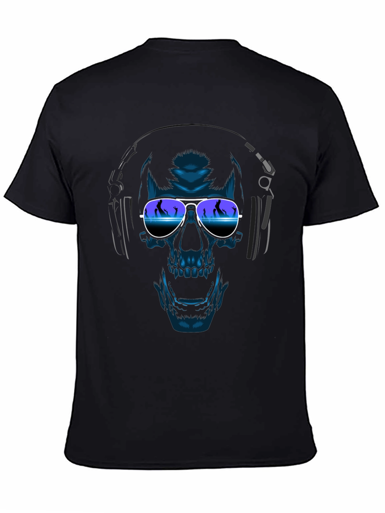 Skull With Headphones T-Shirt