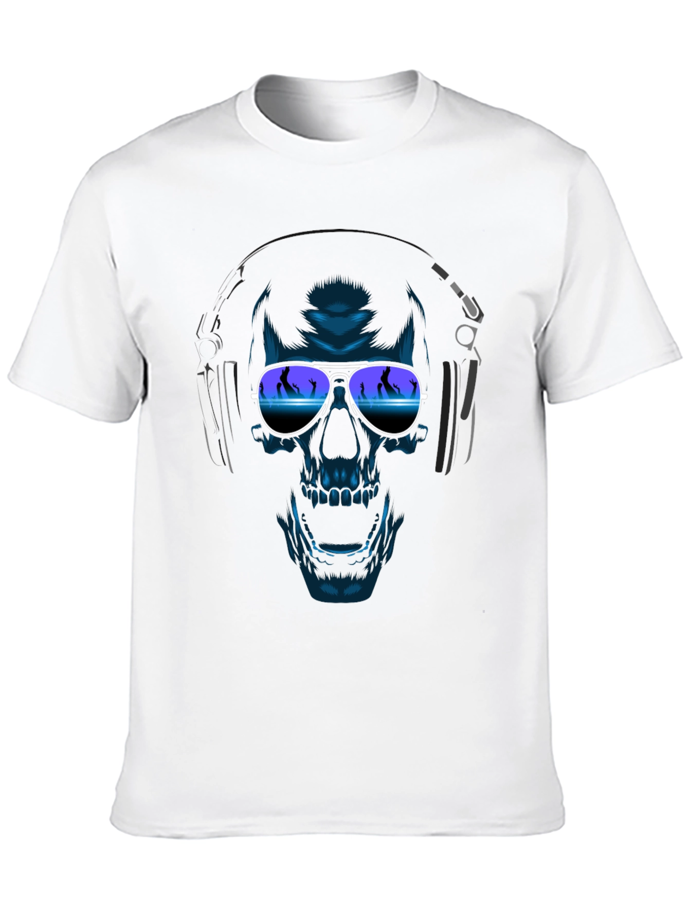 Skull With Headphones T-Shirt