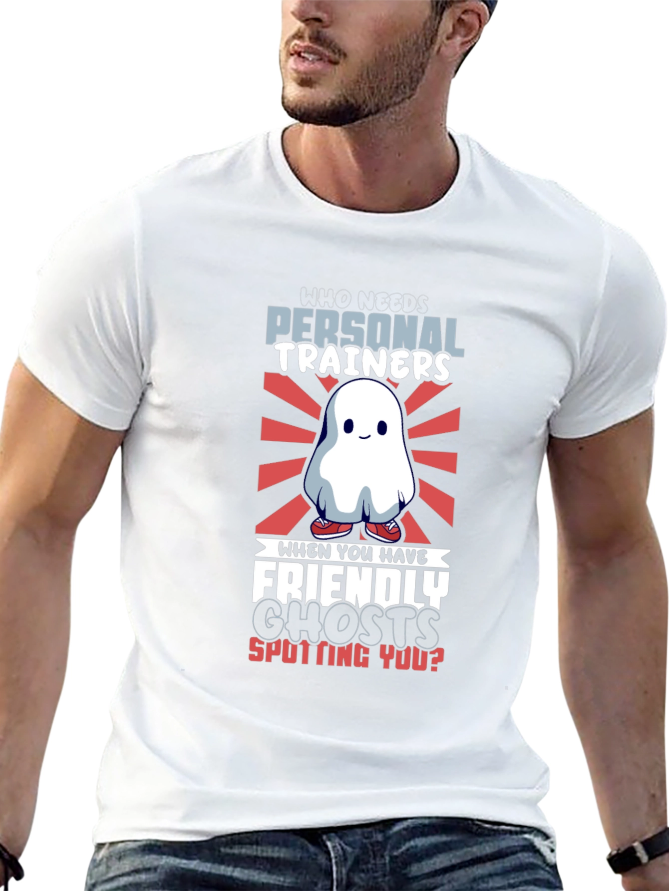 Funny Ghost Gym T-Shirt - Personal Trainers