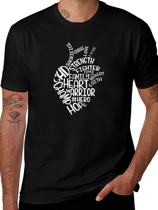 CHD Heart Warrior T-Shirt - Black