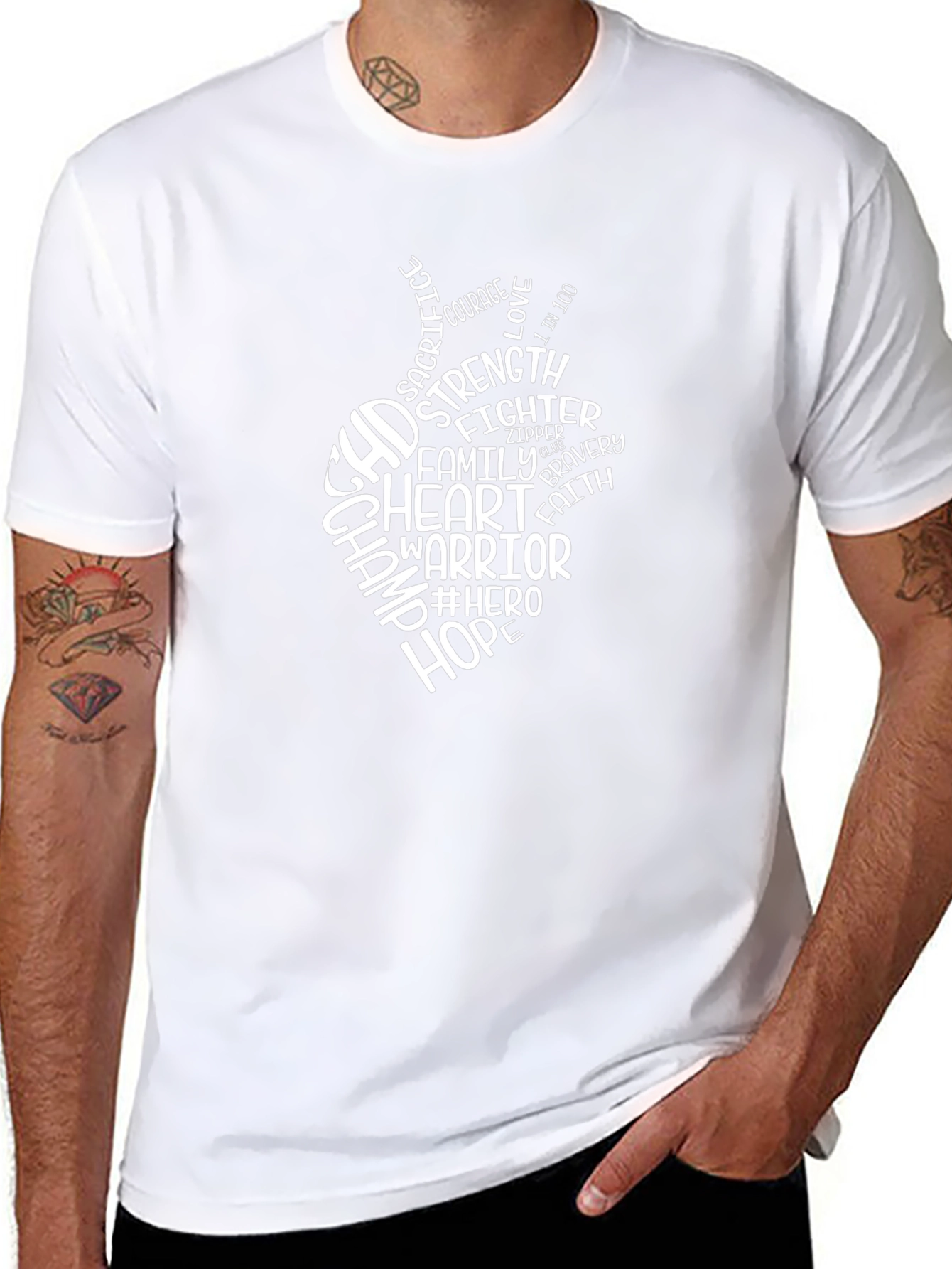 CHD Heart Warrior T-Shirt - Black
