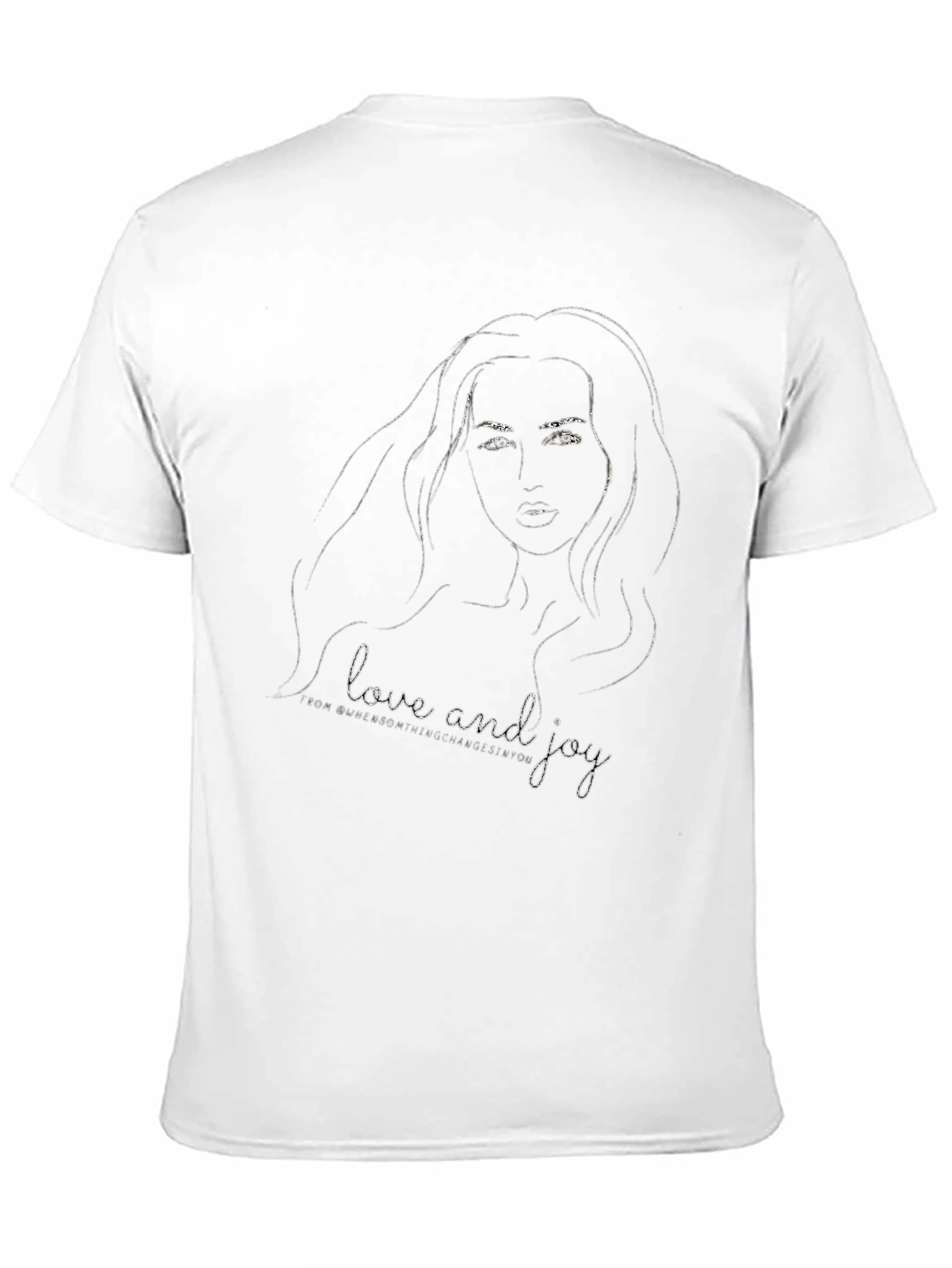 Love and Joy Graphic Black Tee