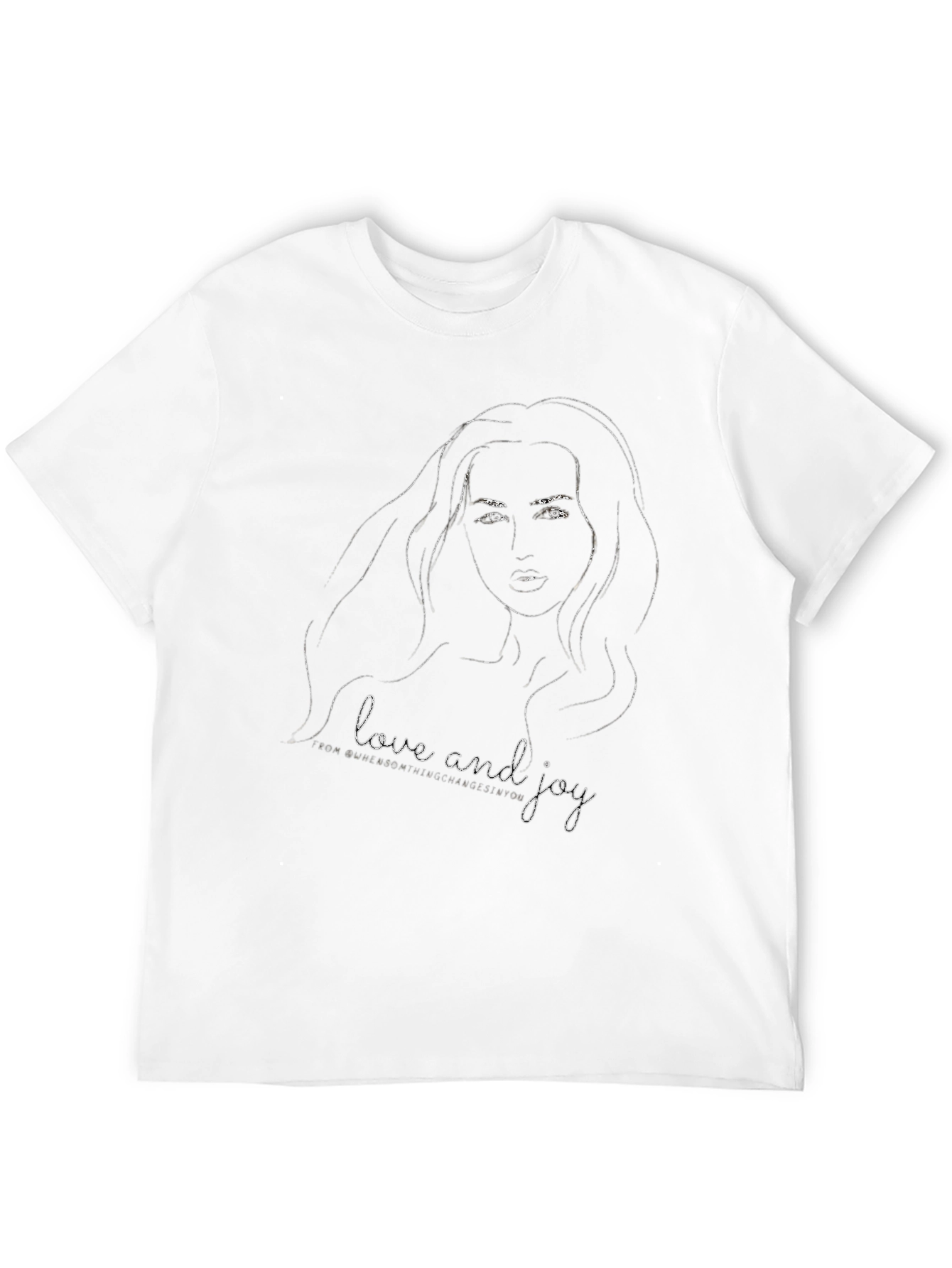 Love and Joy Graphic Black Tee