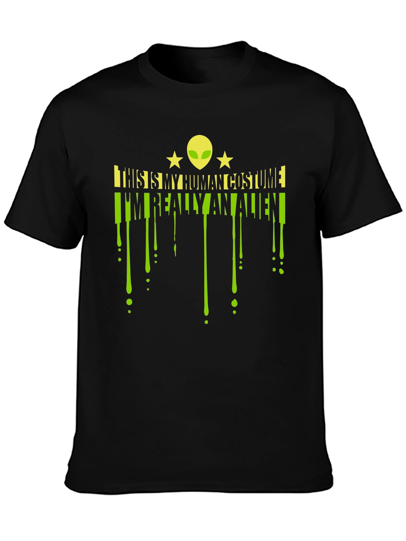 Alien Costume T-Shirt - Funny Halloween Graphic Tee
