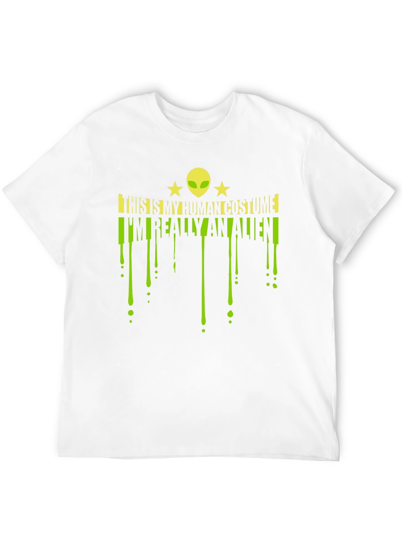 Alien Costume T-Shirt - Funny Halloween Graphic Tee