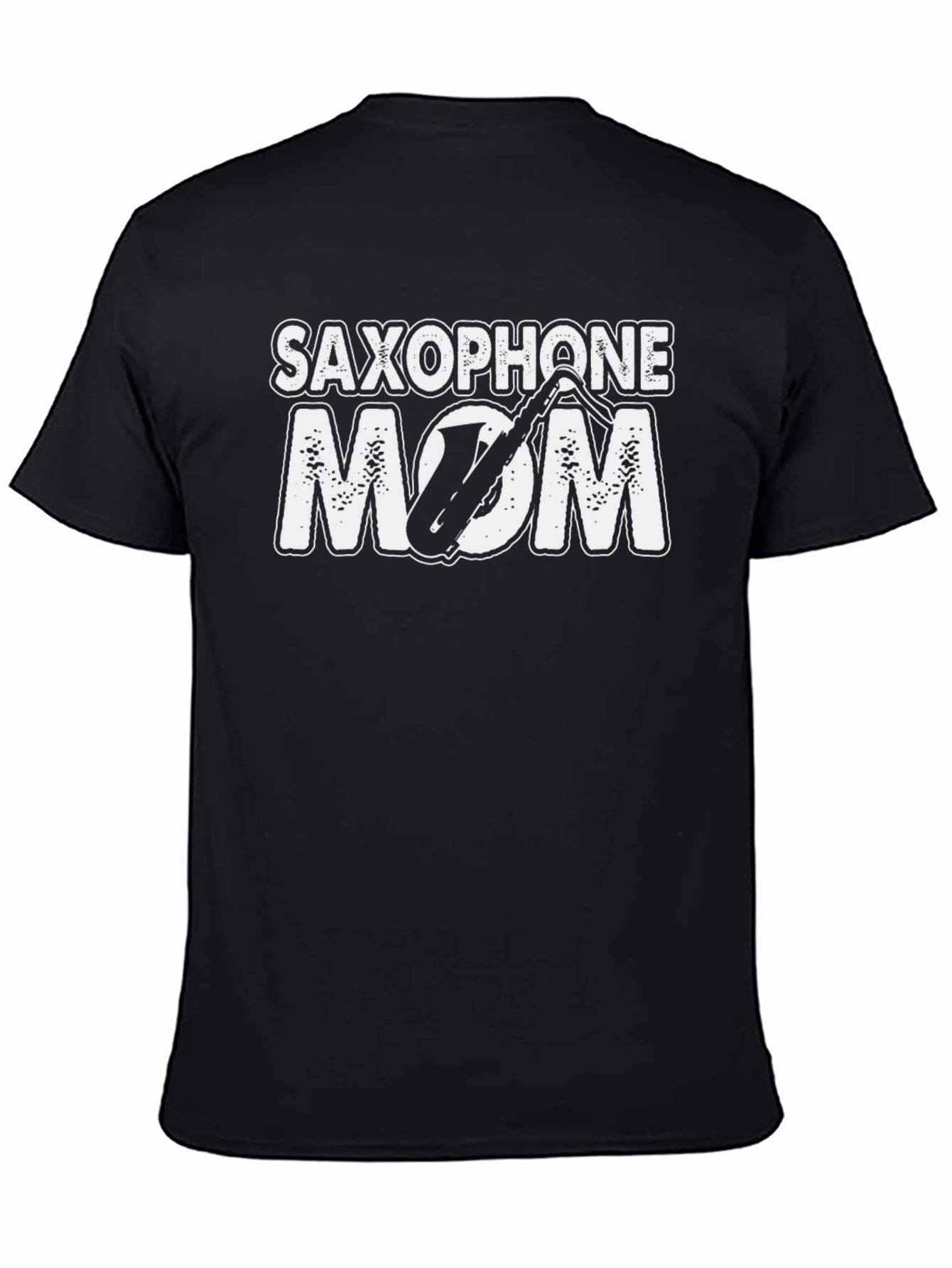 Saxophone Mom Black T-Shirt