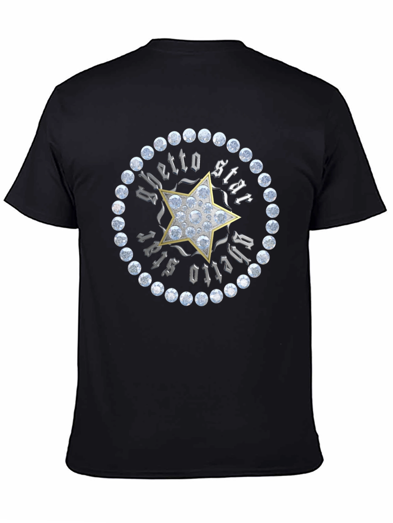 Ghetto Star Graphic Print Mens T-Shirt