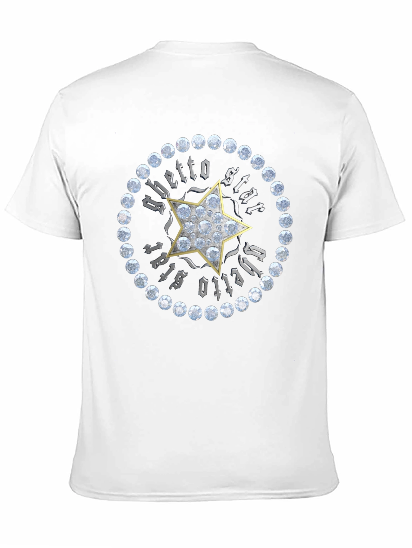 Ghetto Star Graphic Print Mens T-Shirt