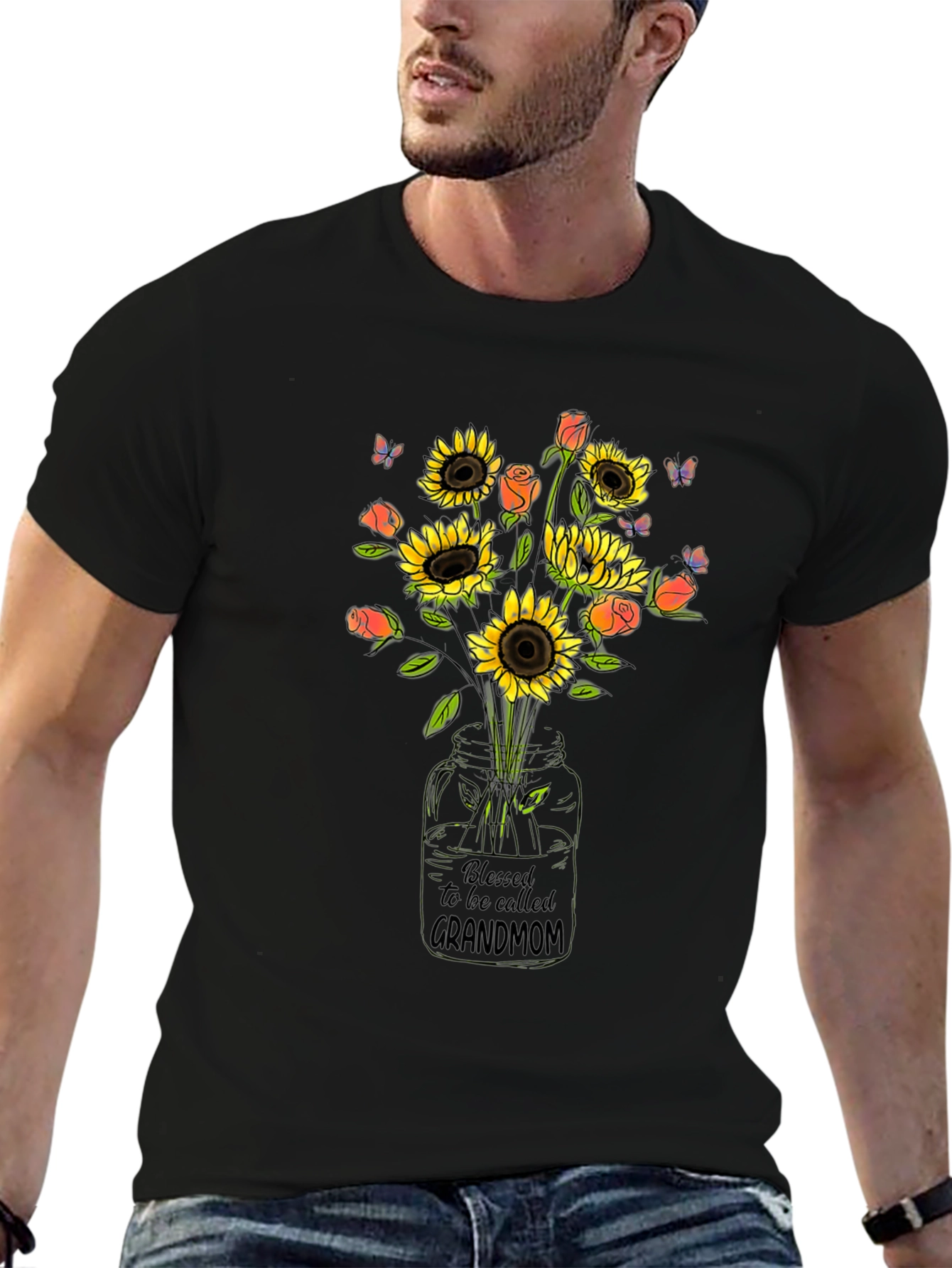 Blessed Grandmom Sunflower T-Shirt