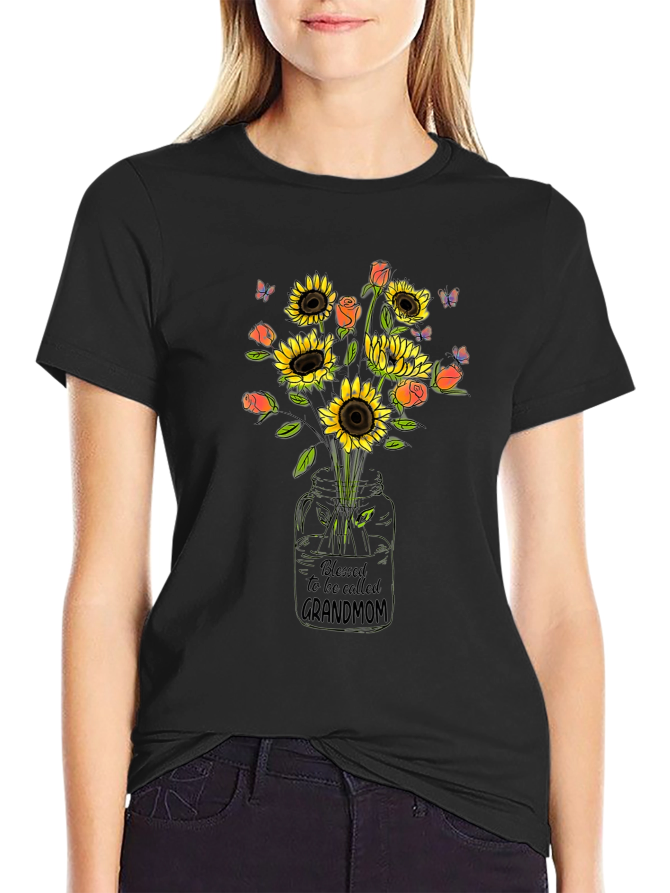 Blessed Grandmom Sunflower T-Shirt