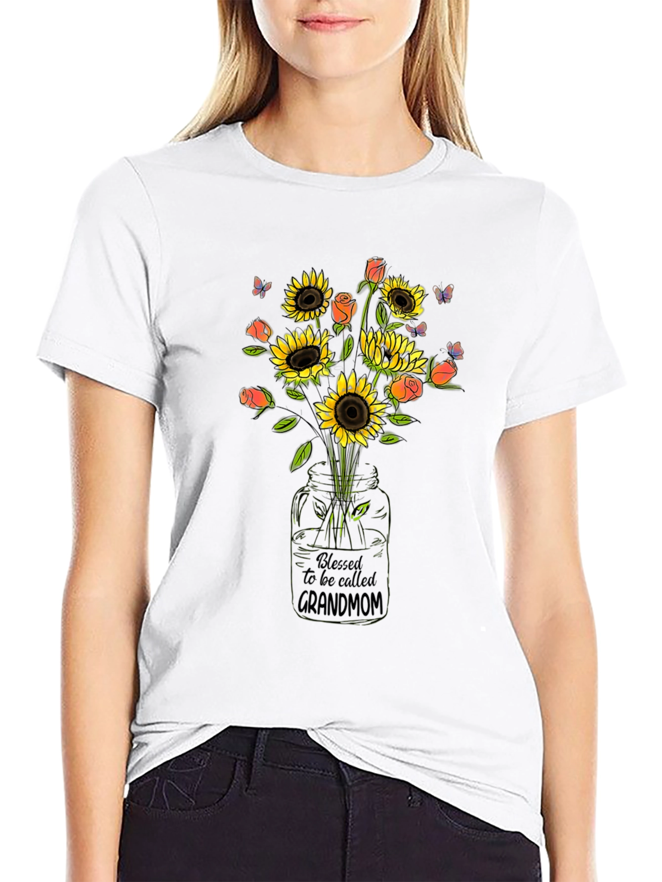Blessed Grandmom Sunflower T-Shirt