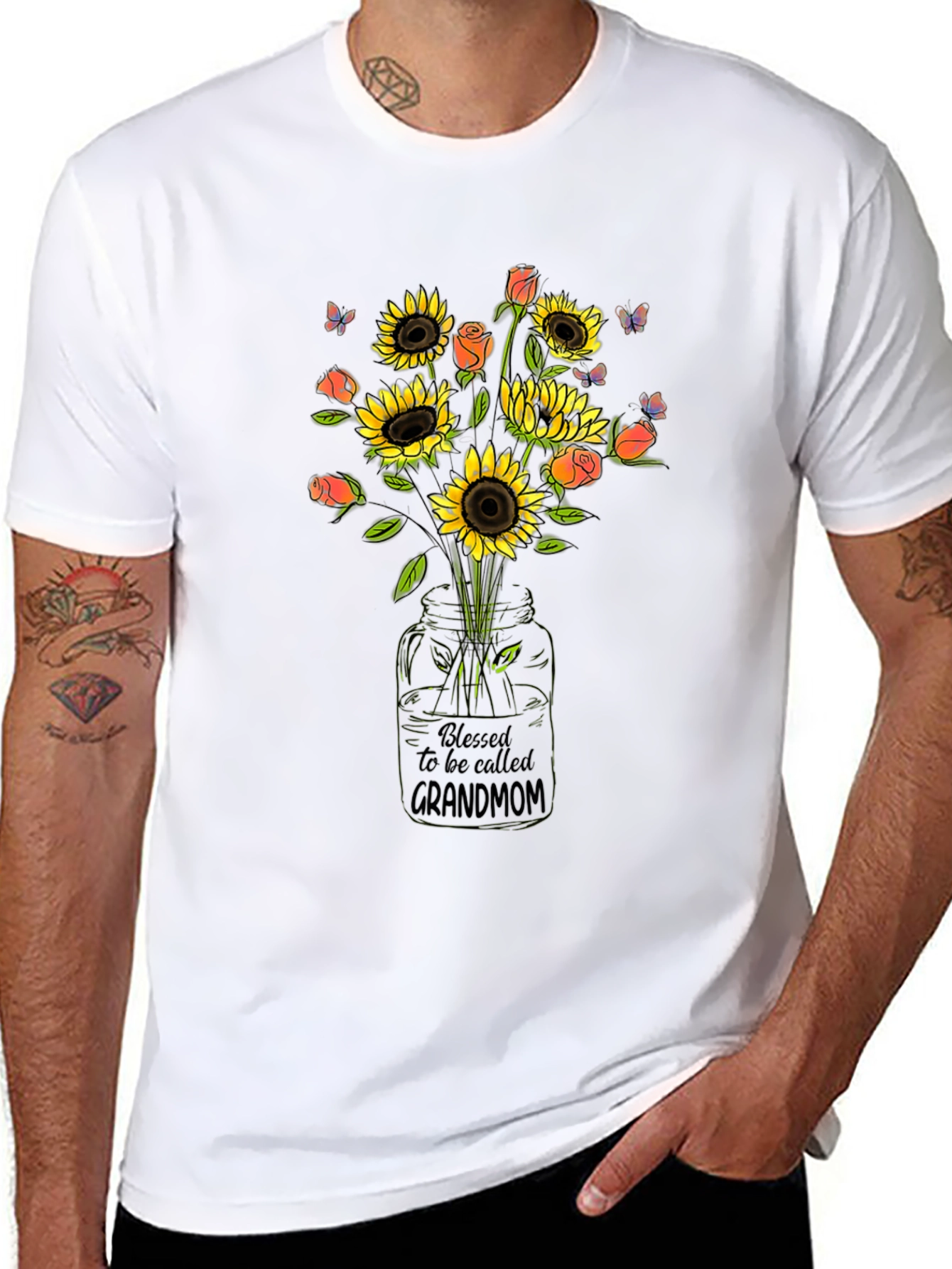 Blessed Grandmom Sunflower T-Shirt