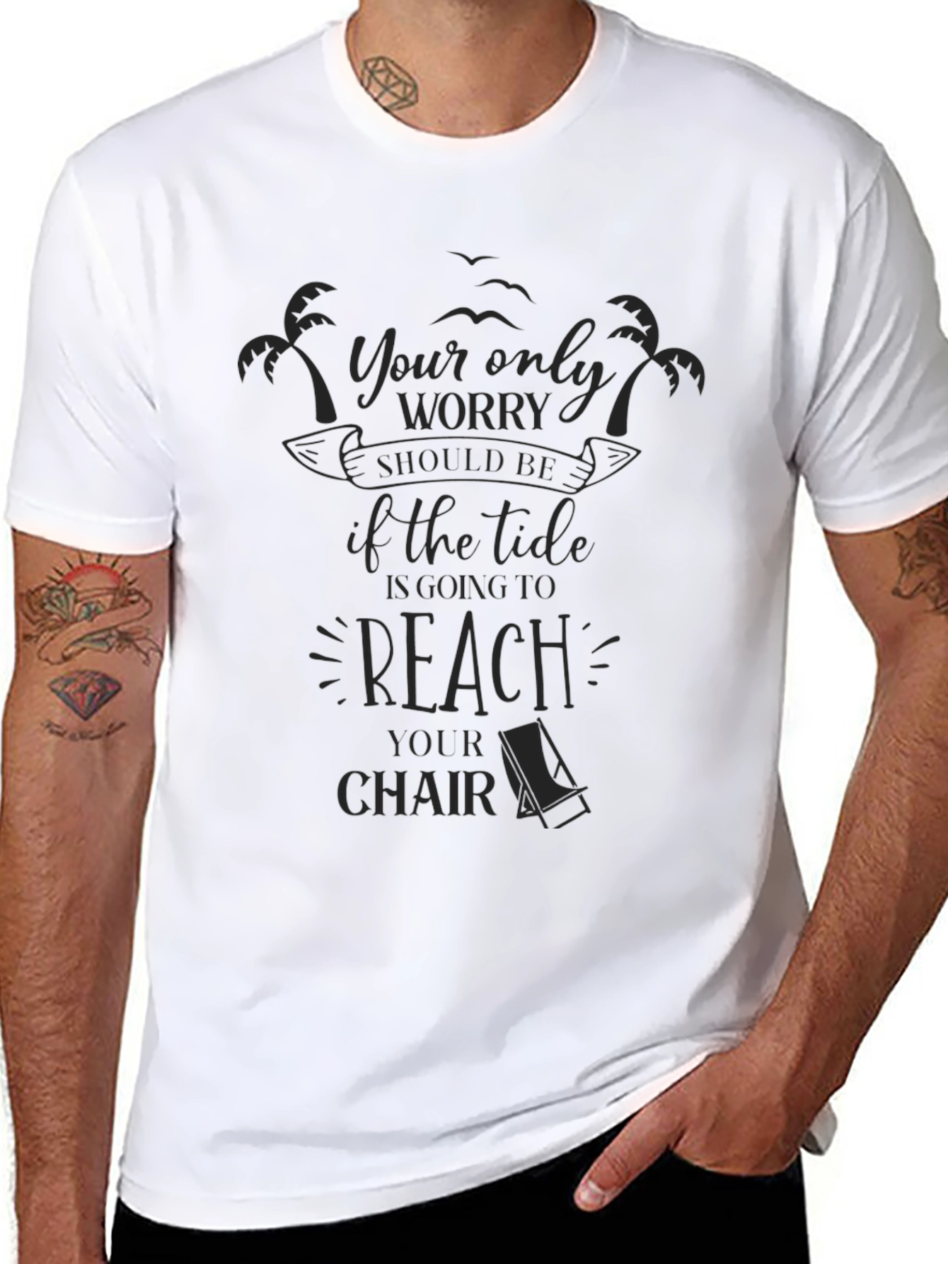 Relaxed Beach Tide Worry T-Shirt