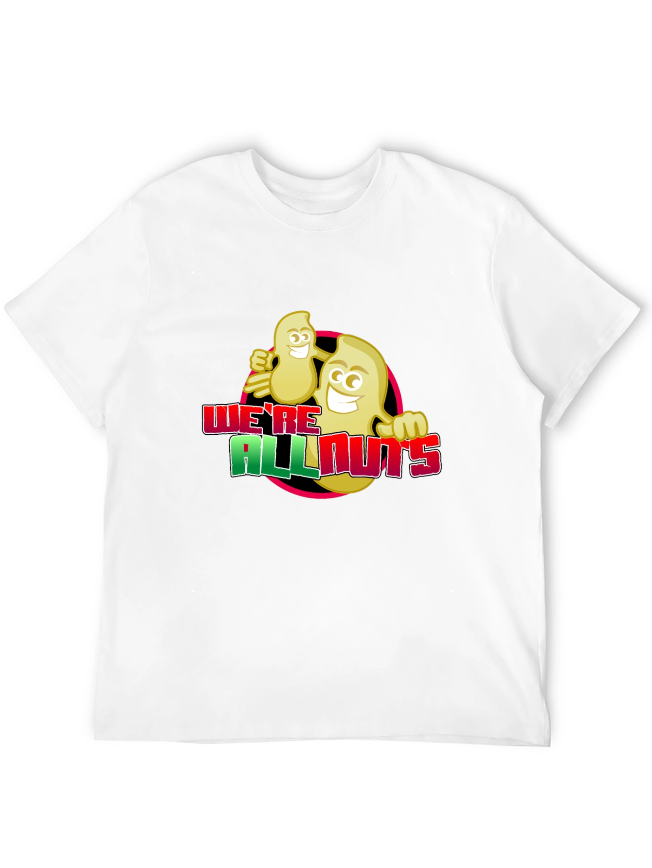 Were All Nuts T-Shirt - Funny Cartoon Graphic Tee