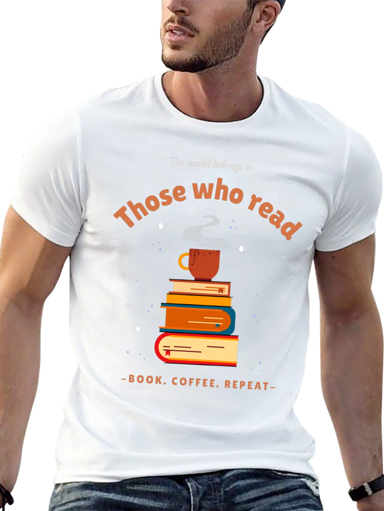 Book Lover T-Shirt: Read Coffee Repeat