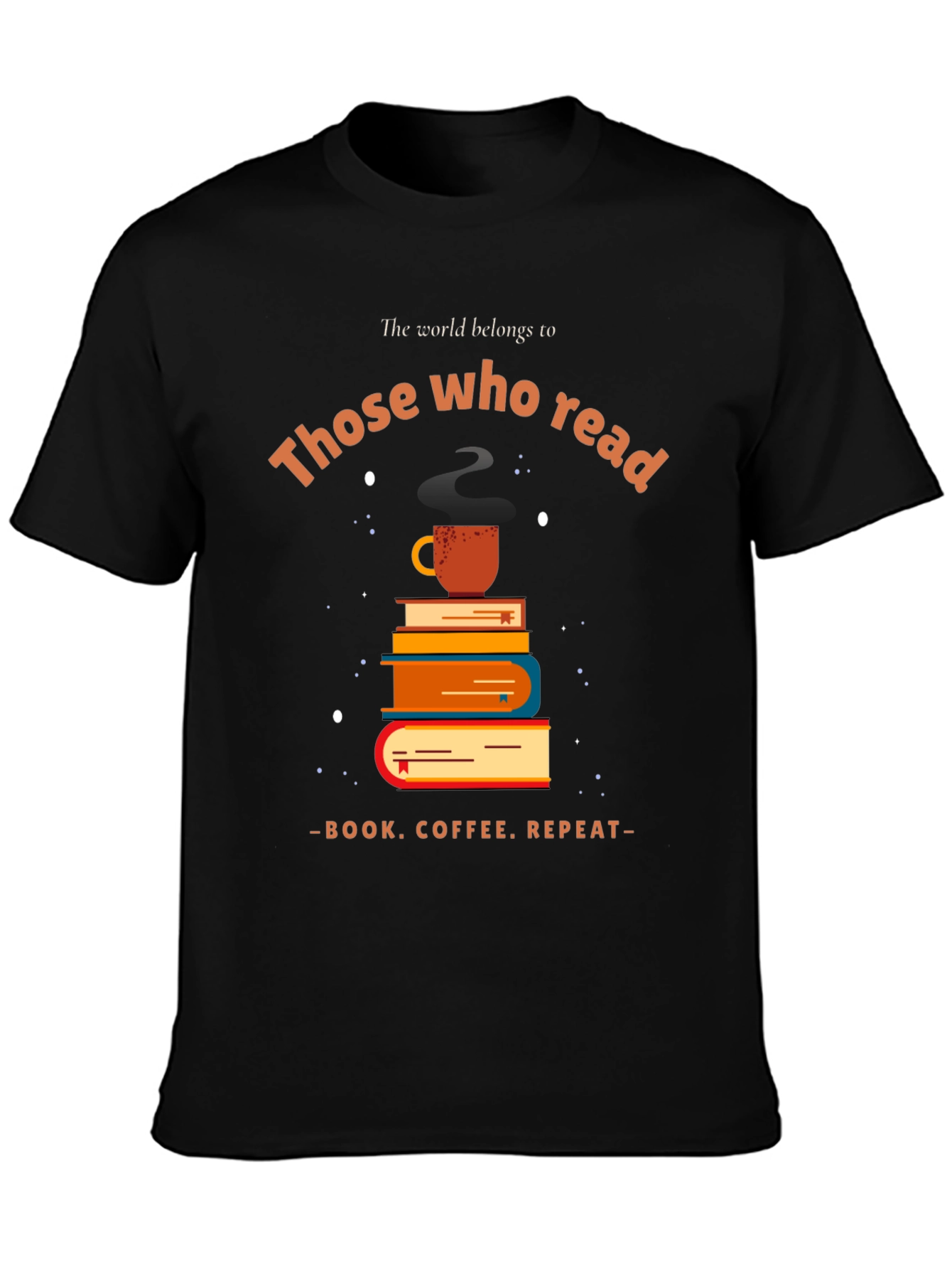 Book Lover T-Shirt: Read Coffee Repeat