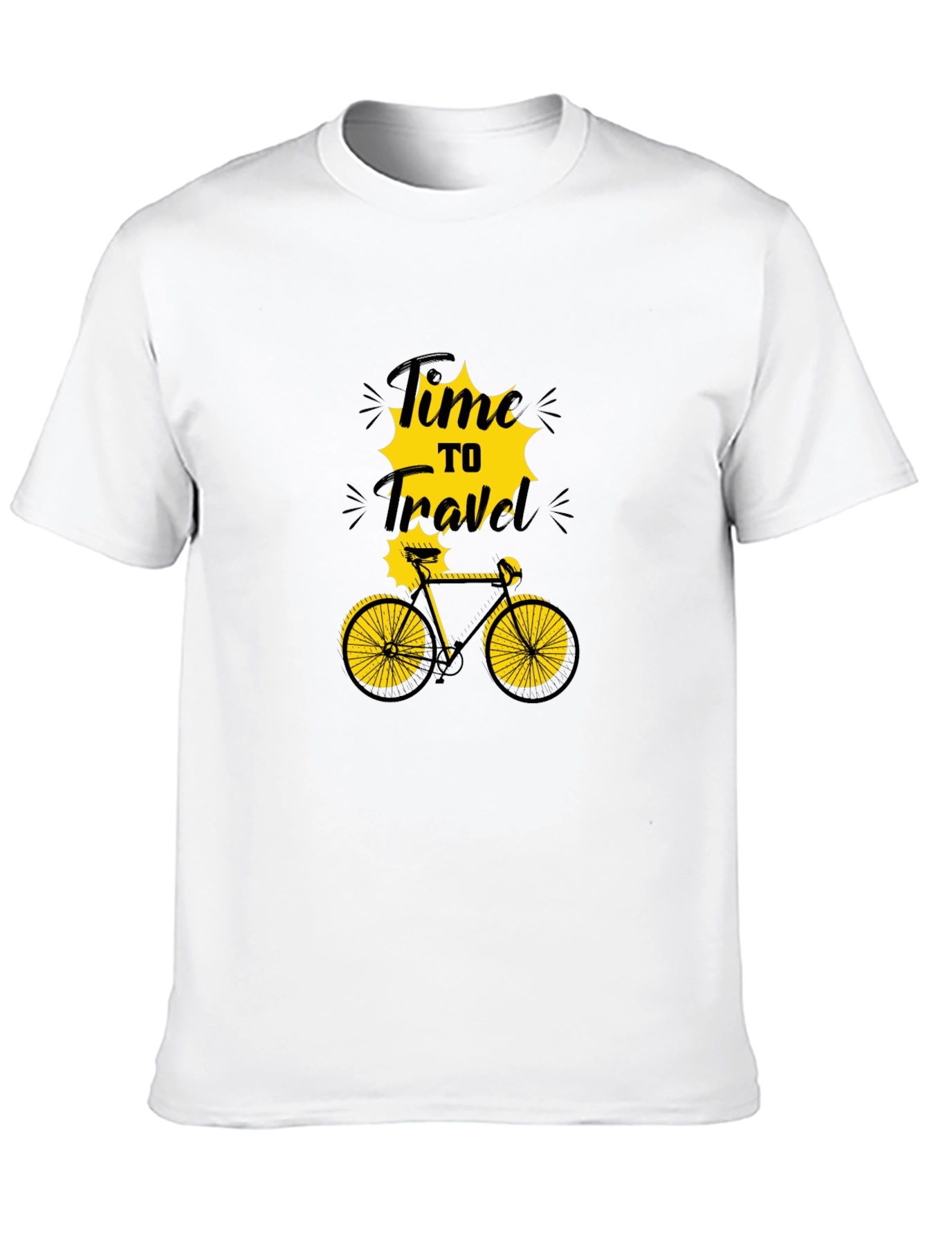 Time to Travel Bicycle Graphic T-Shirt