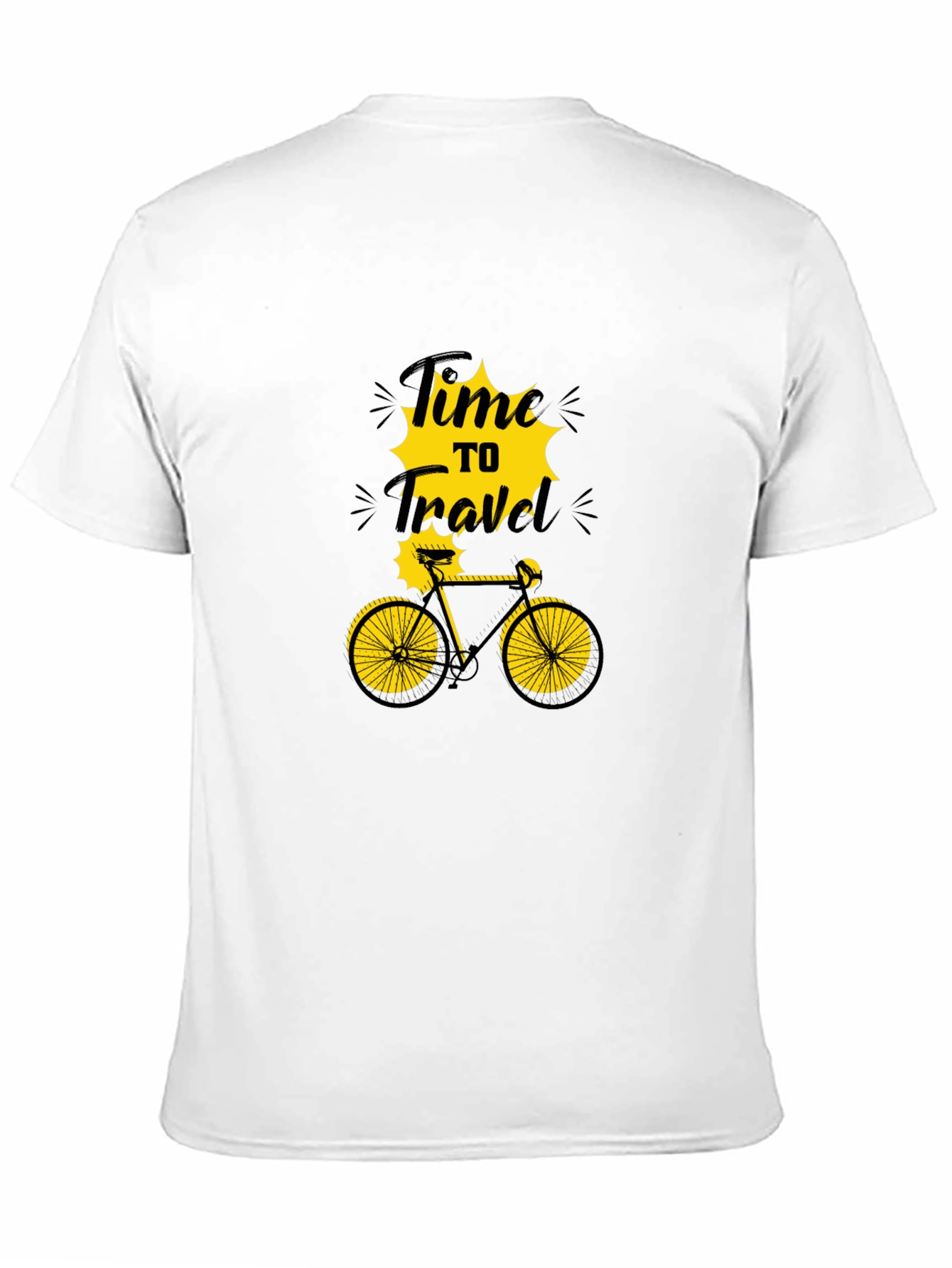 Time to Travel Bicycle Graphic T-Shirt