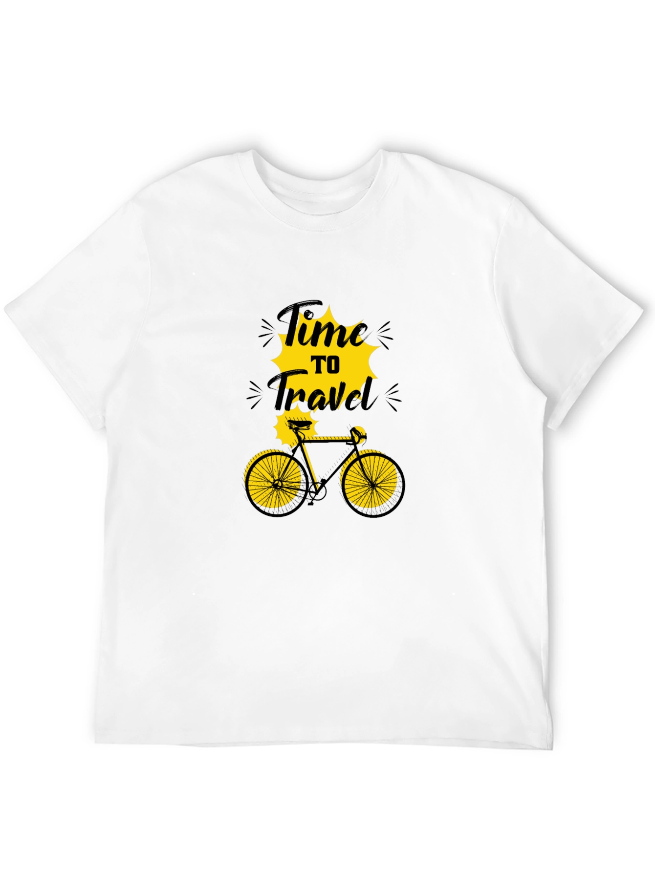 Time to Travel Bicycle Graphic T-Shirt