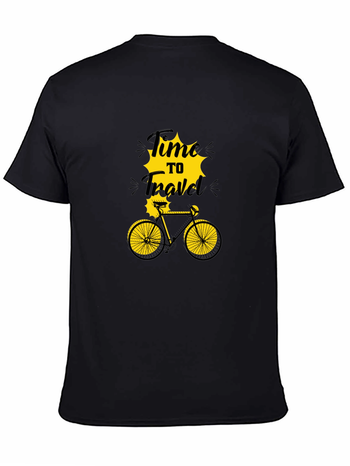 Time to Travel Bicycle Graphic T-Shirt