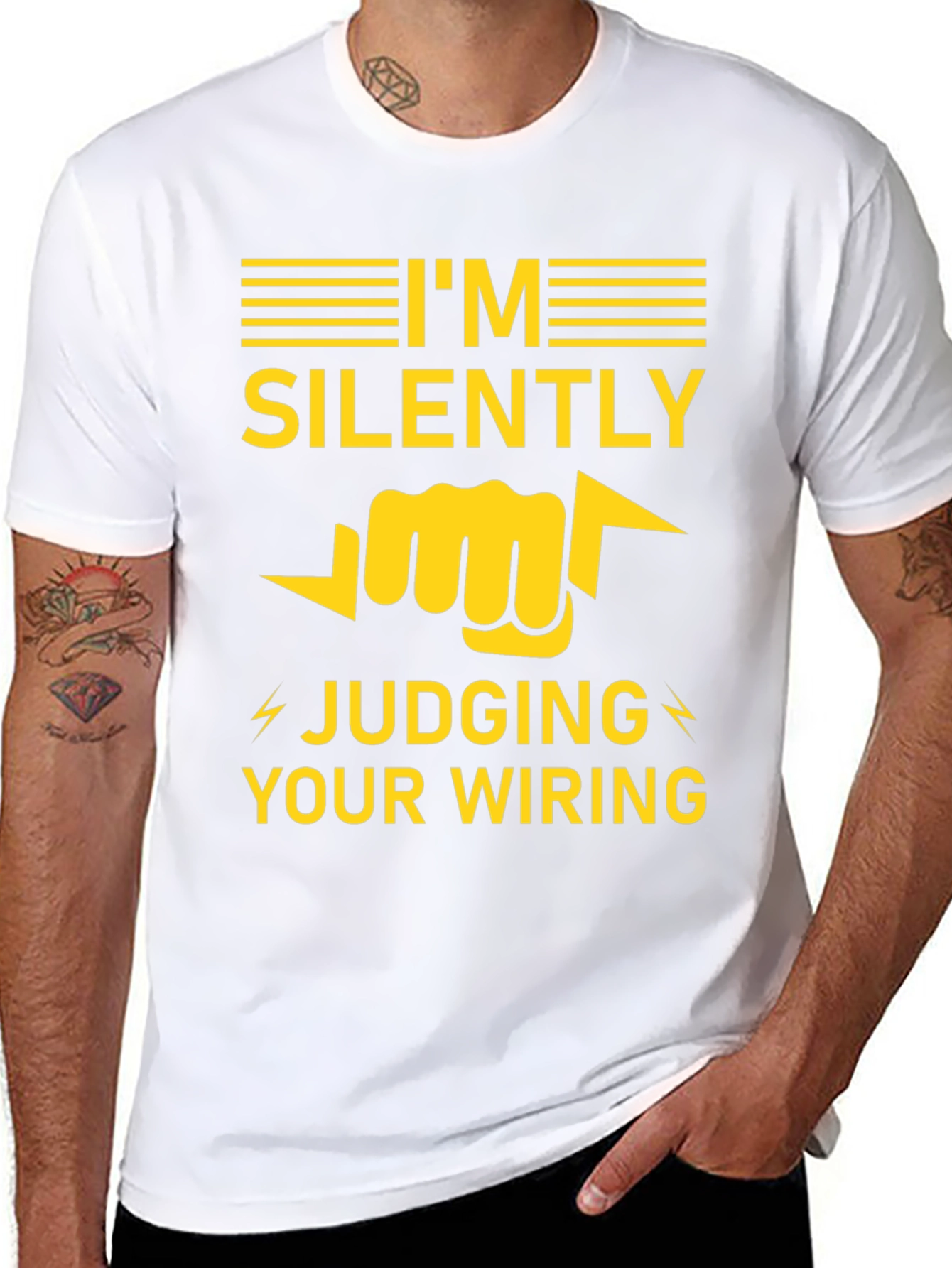 Silently Judging Your Wiring Electrician T-Shirt