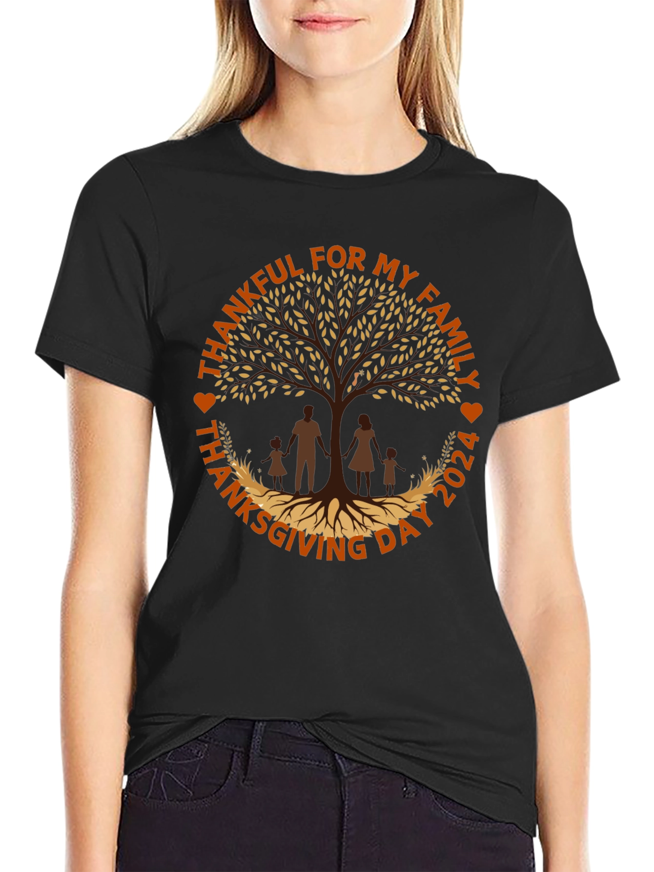 Thankful Family Thanksgiving 2024 T-Shirt