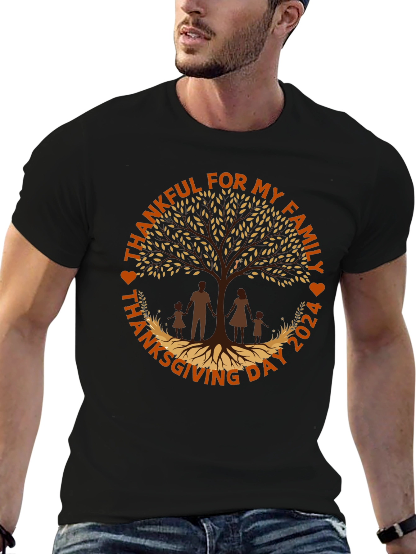 Thankful Family Thanksgiving 2024 T-Shirt