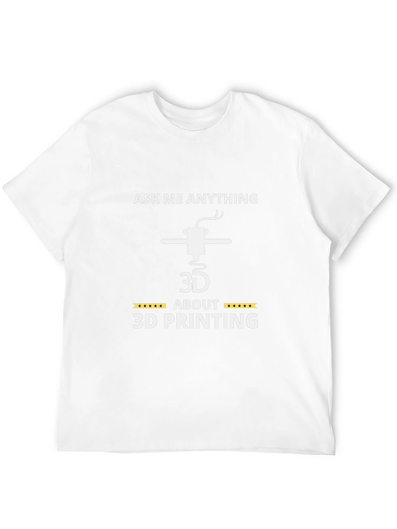 Ask Me Anything About 3D Printing Black T-Shirt
