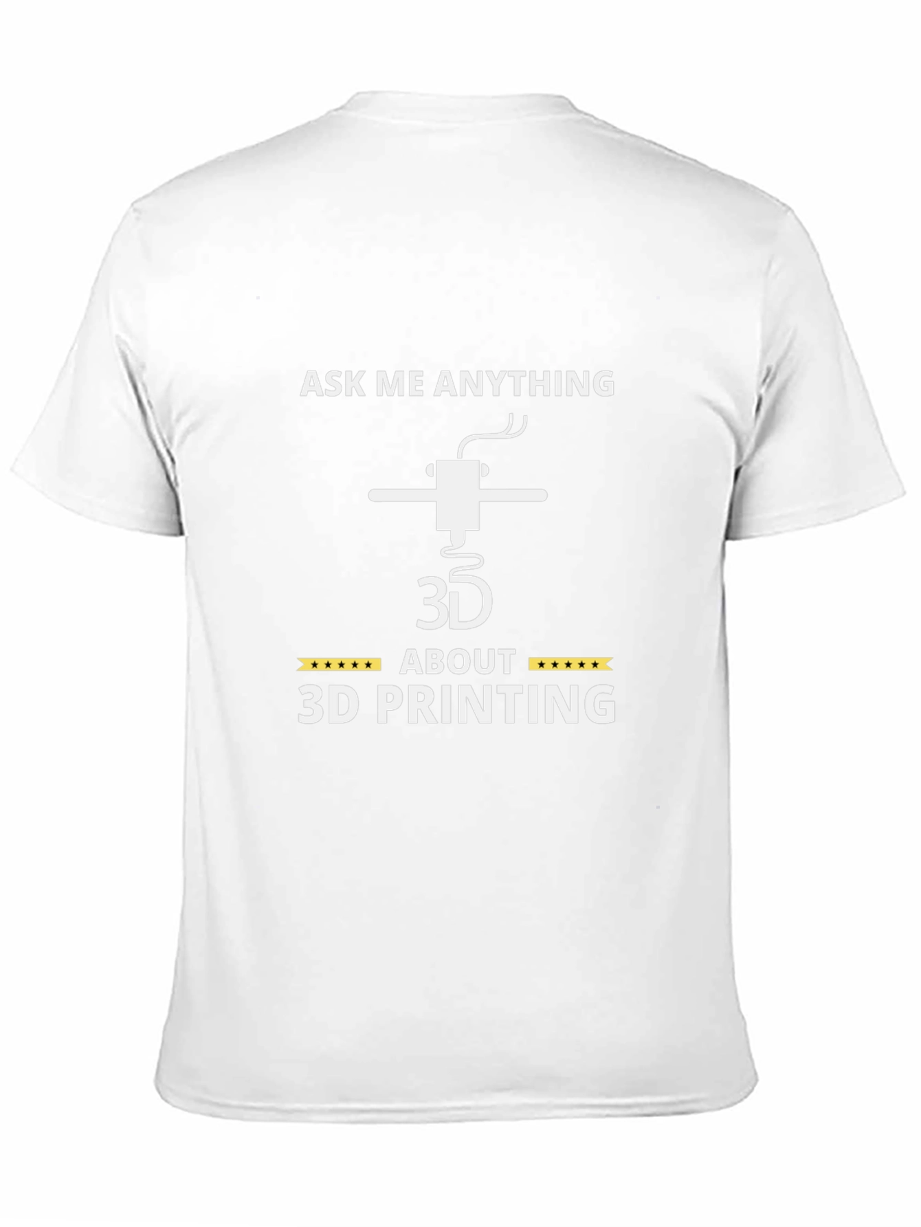 Ask Me Anything About 3D Printing Black T-Shirt