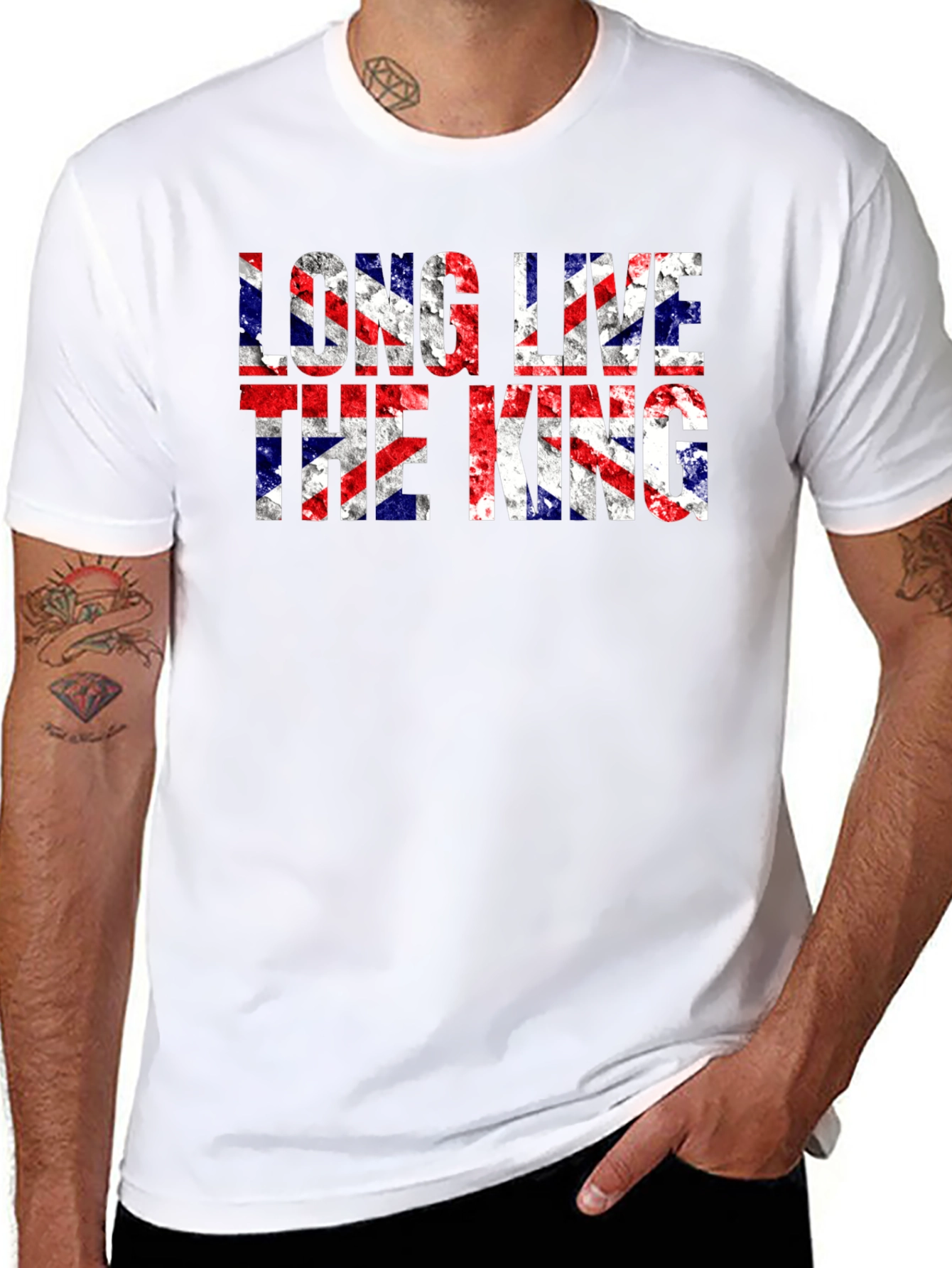 Long Live the King Union Jack Graphic Tee