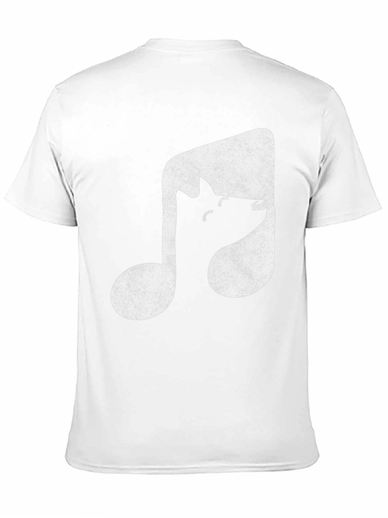 Musical Wolf Black T-Shirt - Unique Design