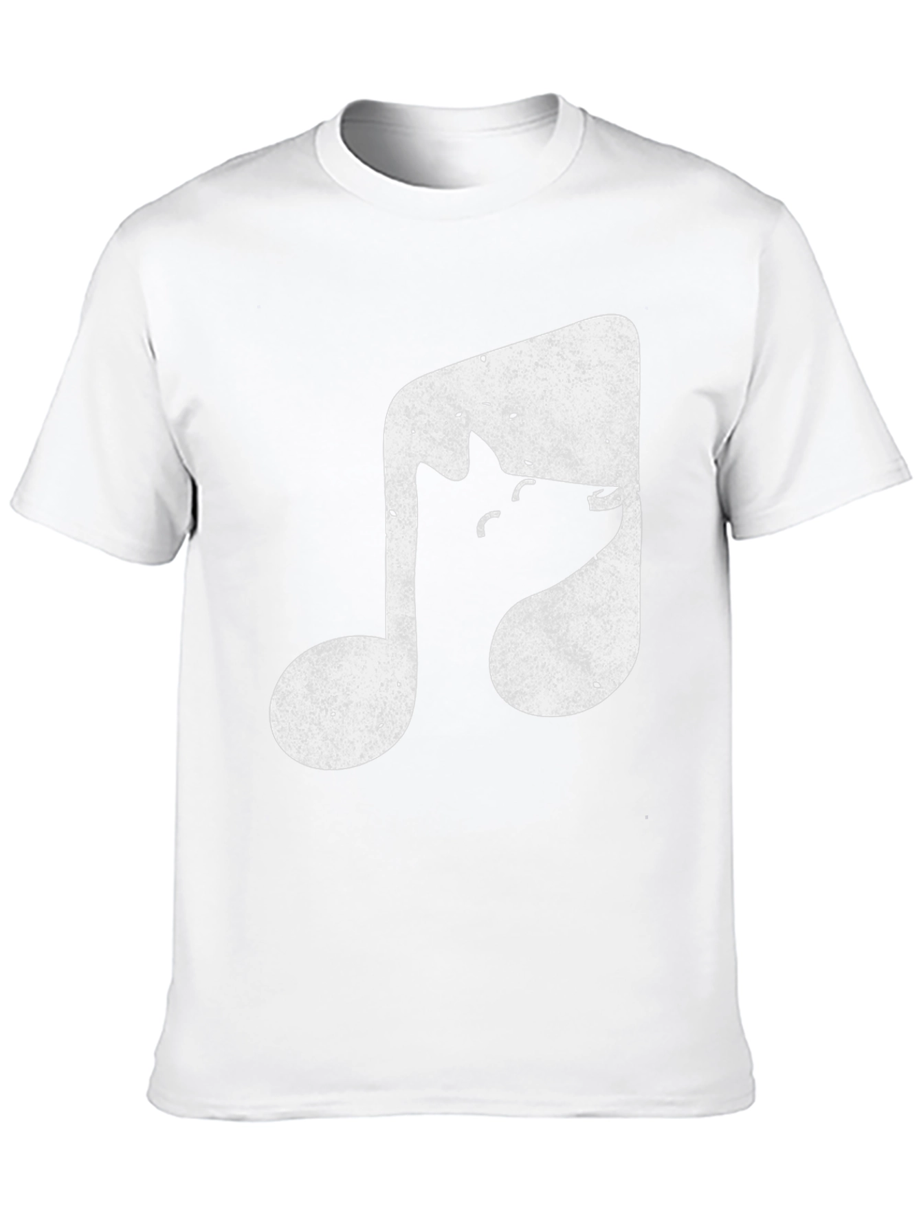 Musical Wolf Black T-Shirt - Unique Design