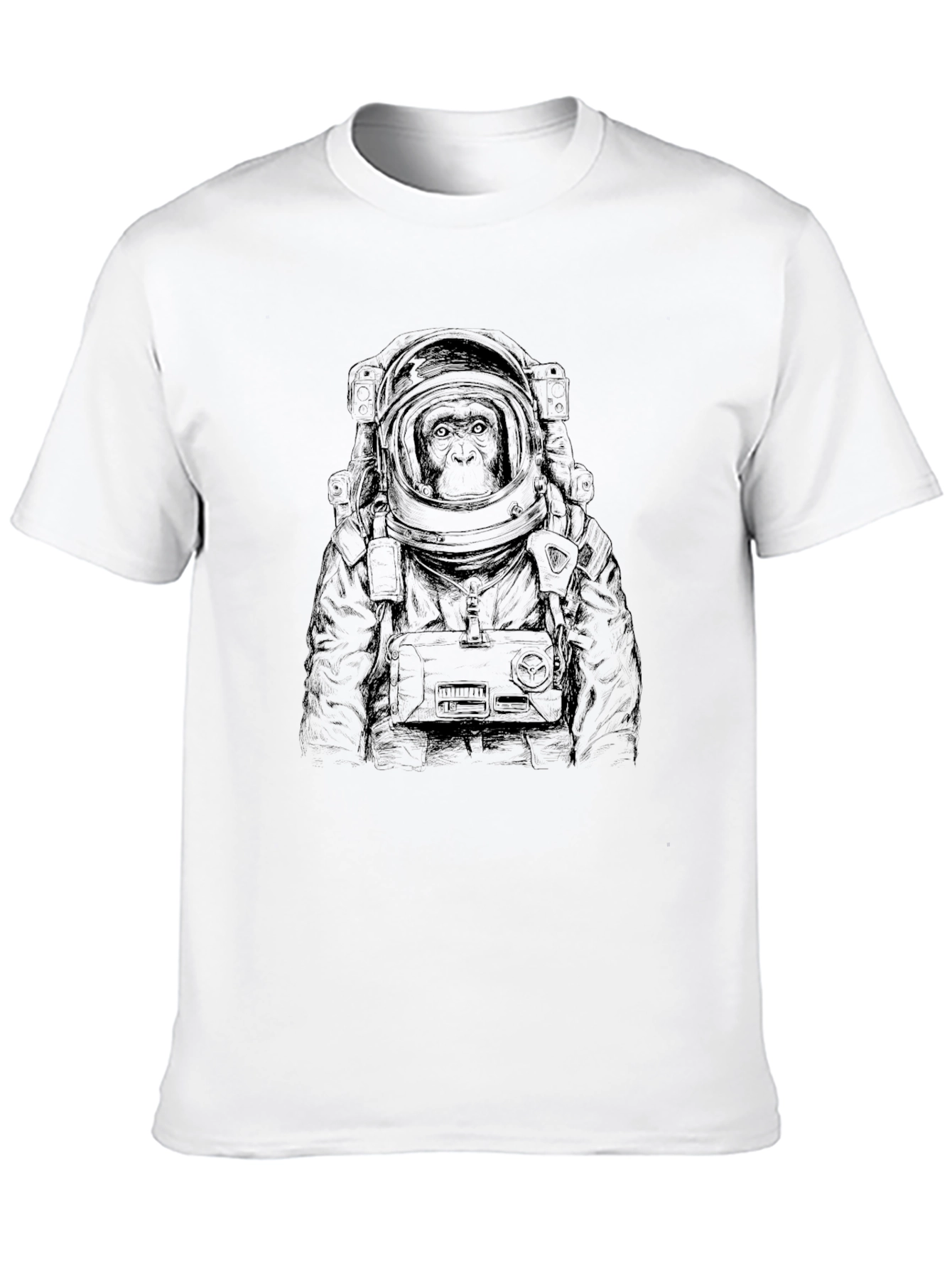 Ape Astronaut Graphic Tee - Black