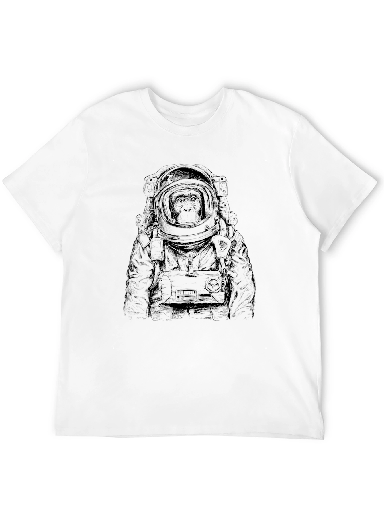 Ape Astronaut Graphic Tee - Black