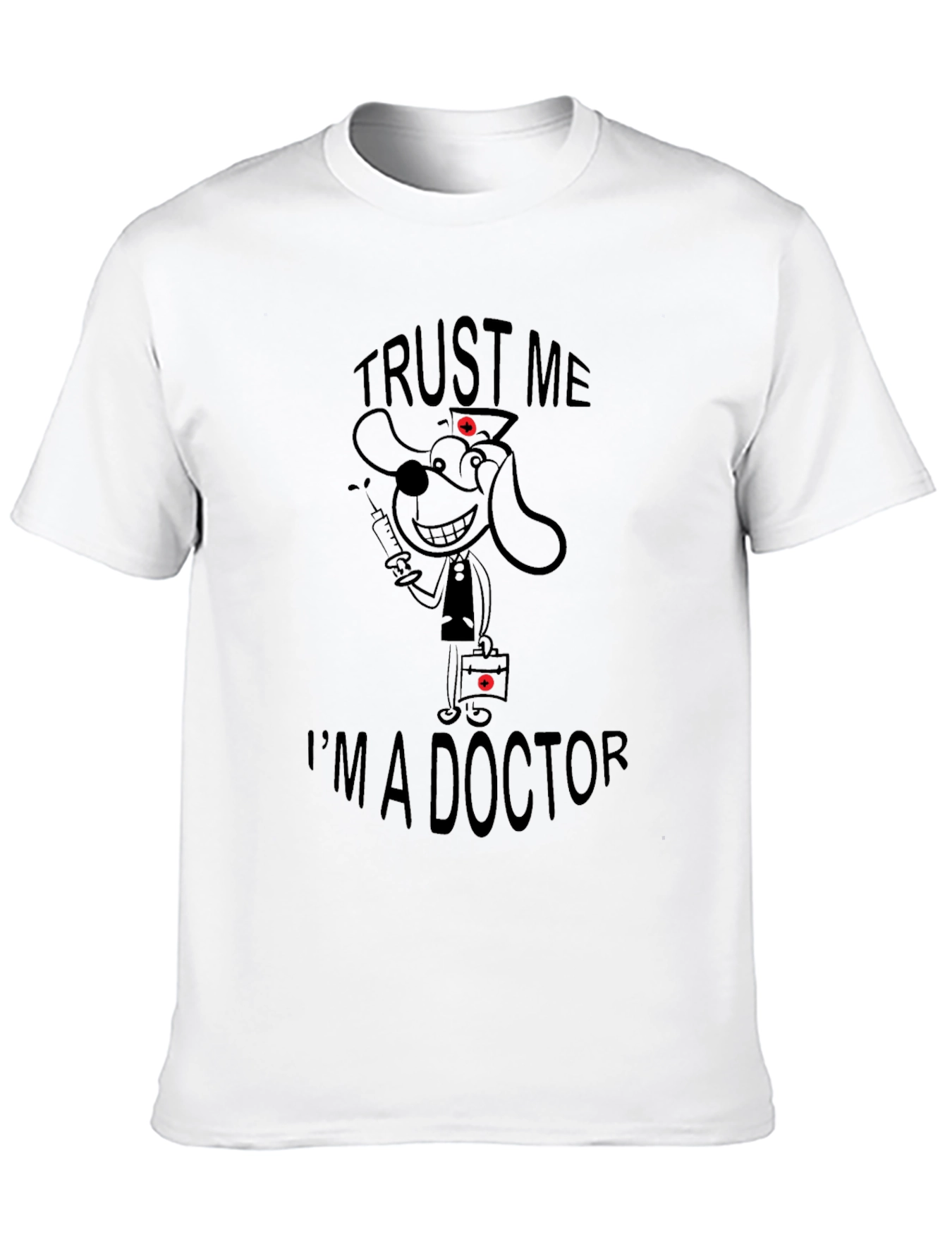 Trust Me Im A Doctor Black T-Shirt