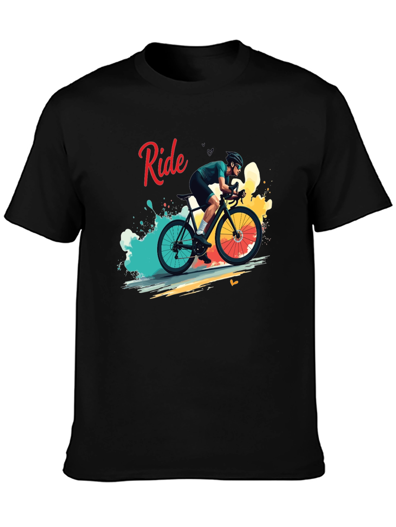 Ride Bike Graphic T-Shirt - Cycling Enthusiast Apparel