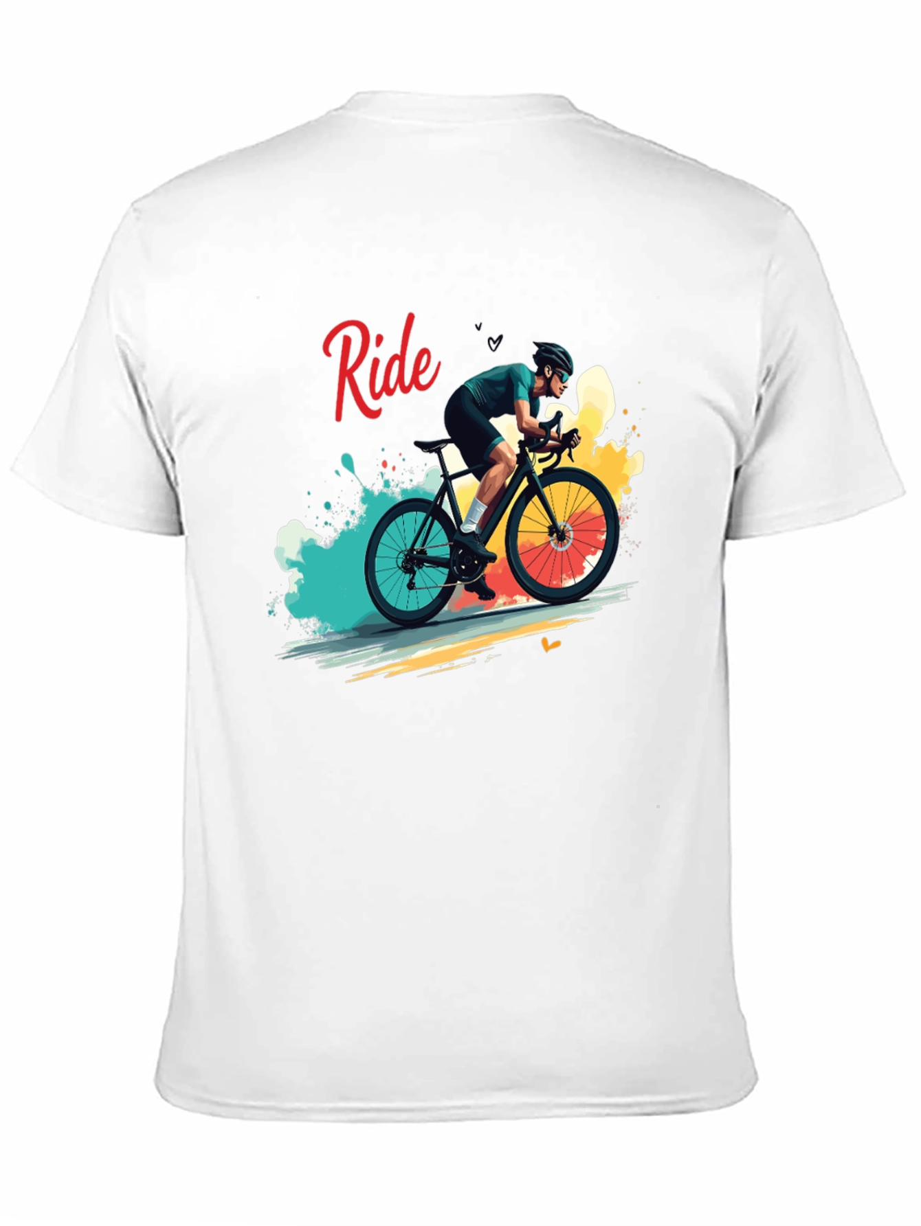 Ride Bike Graphic T-Shirt - Cycling Enthusiast Apparel