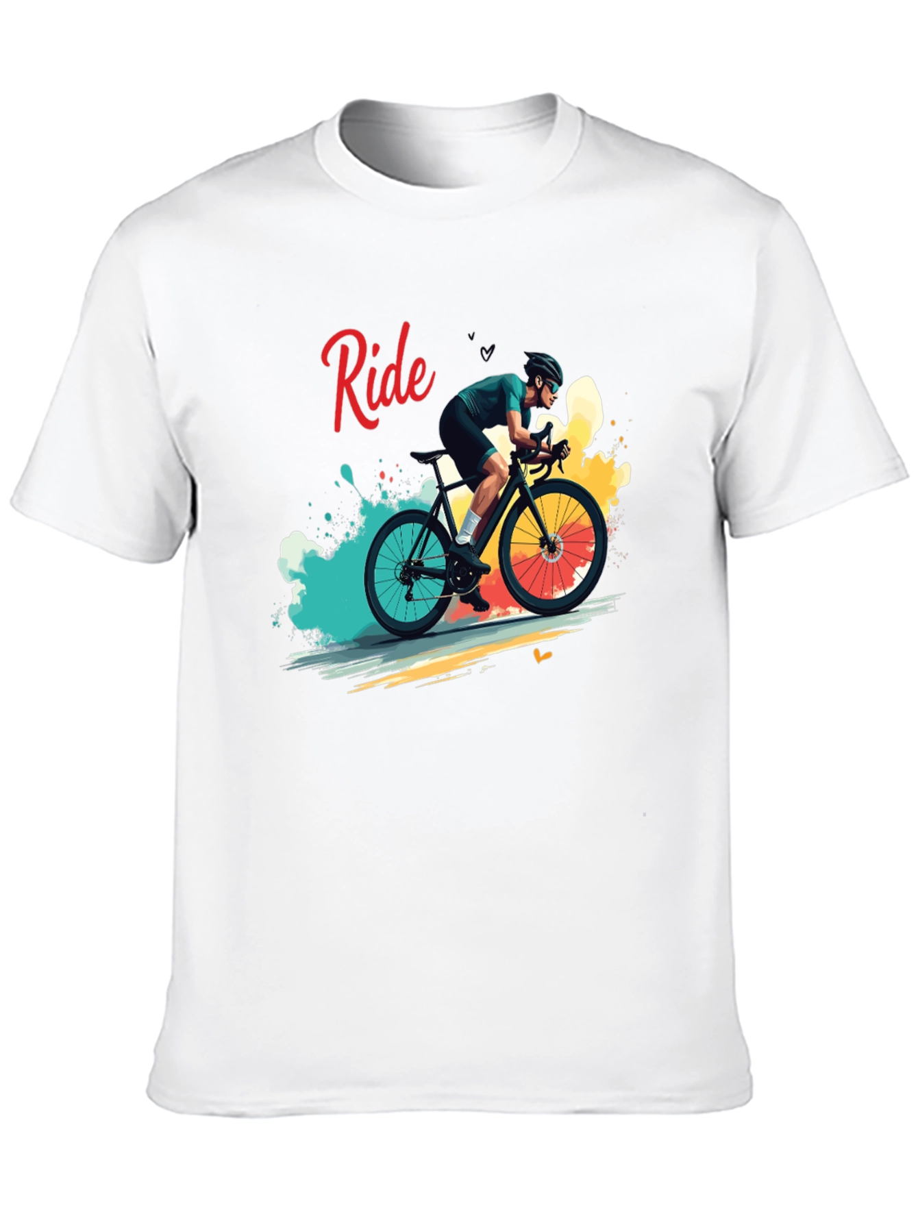 Ride Bike Graphic T-Shirt - Cycling Enthusiast Apparel