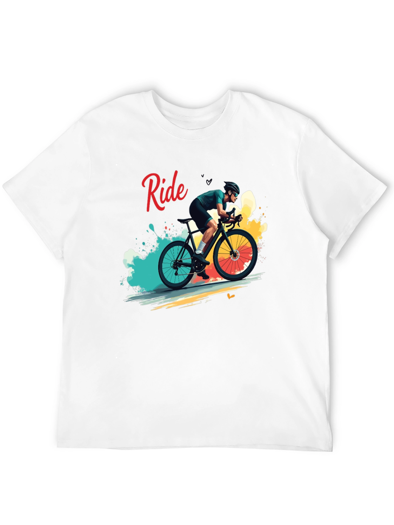 Ride Bike Graphic T-Shirt - Cycling Enthusiast Apparel