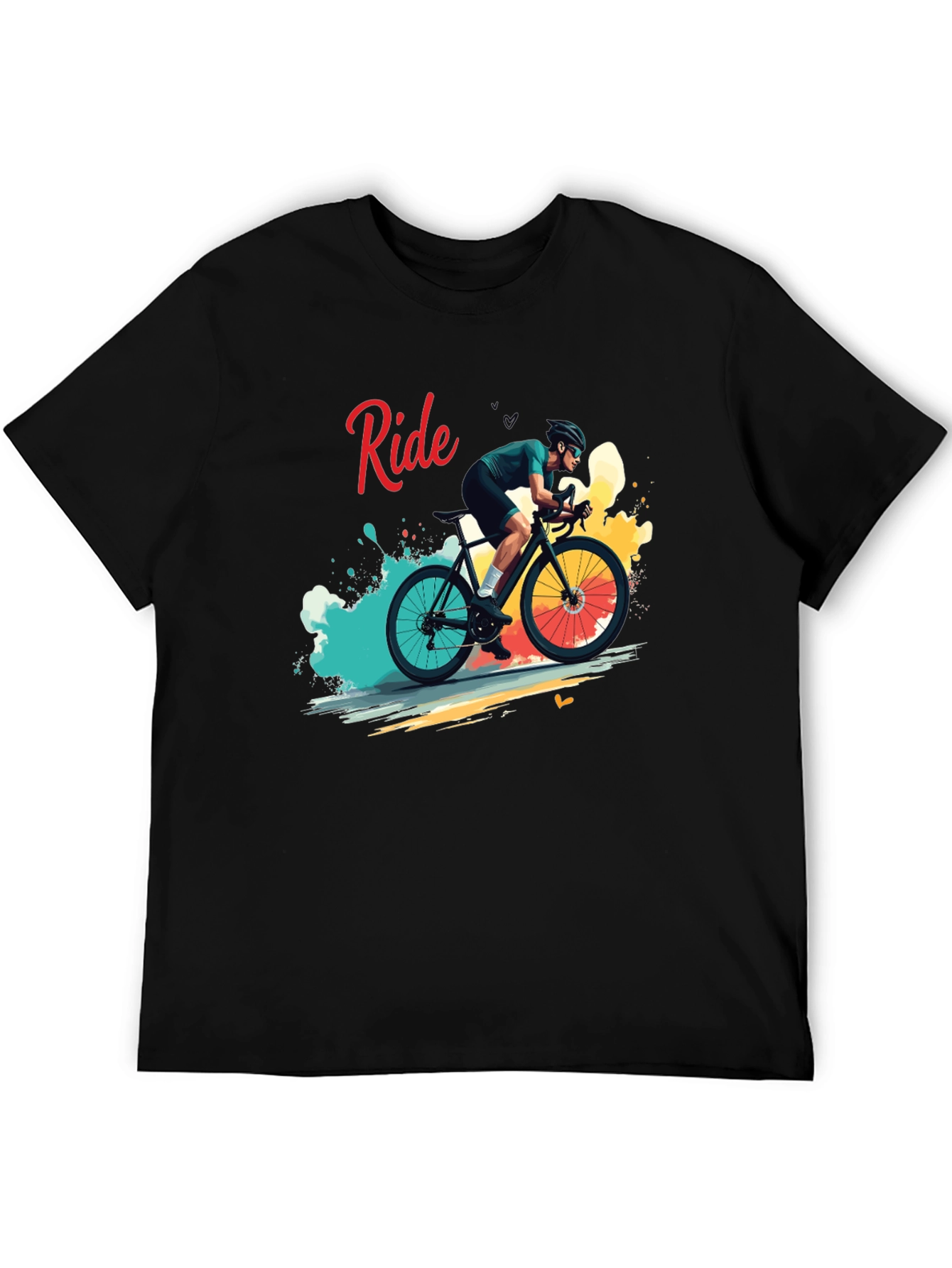 Ride Bike Graphic T-Shirt - Cycling Enthusiast Apparel