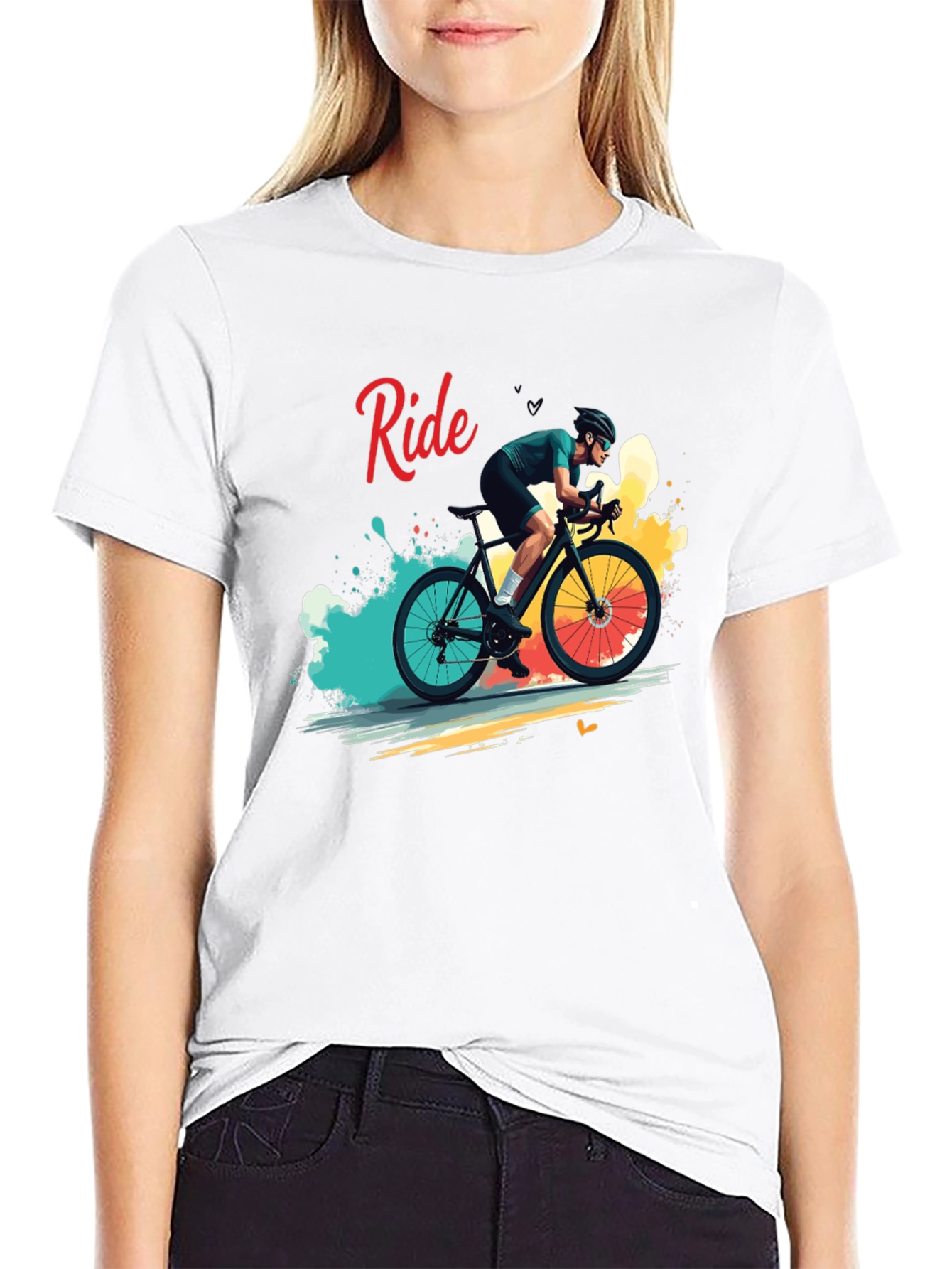 Ride Bike Graphic T-Shirt - Cycling Enthusiast Apparel