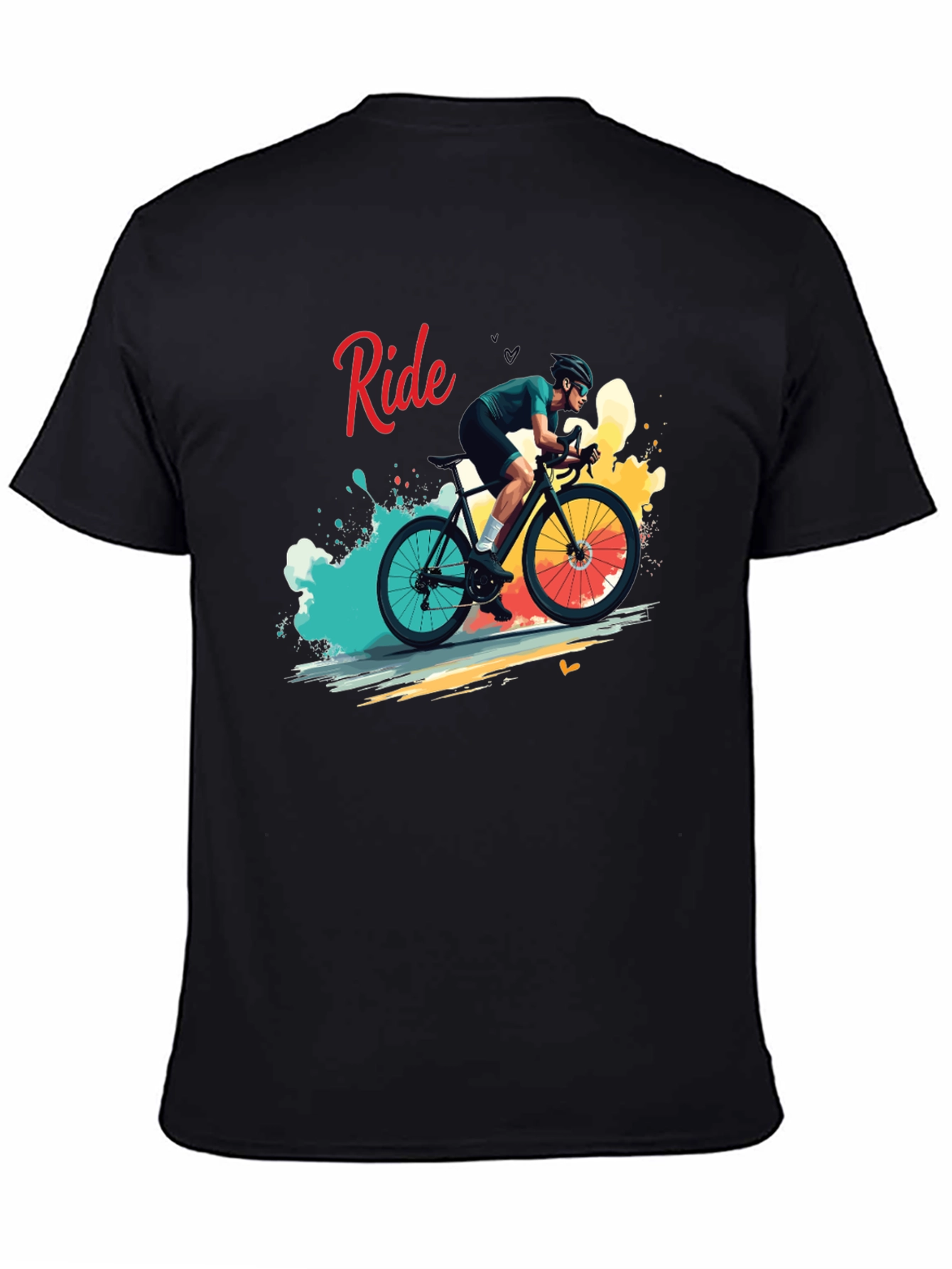 Ride Bike Graphic T-Shirt - Cycling Enthusiast Apparel