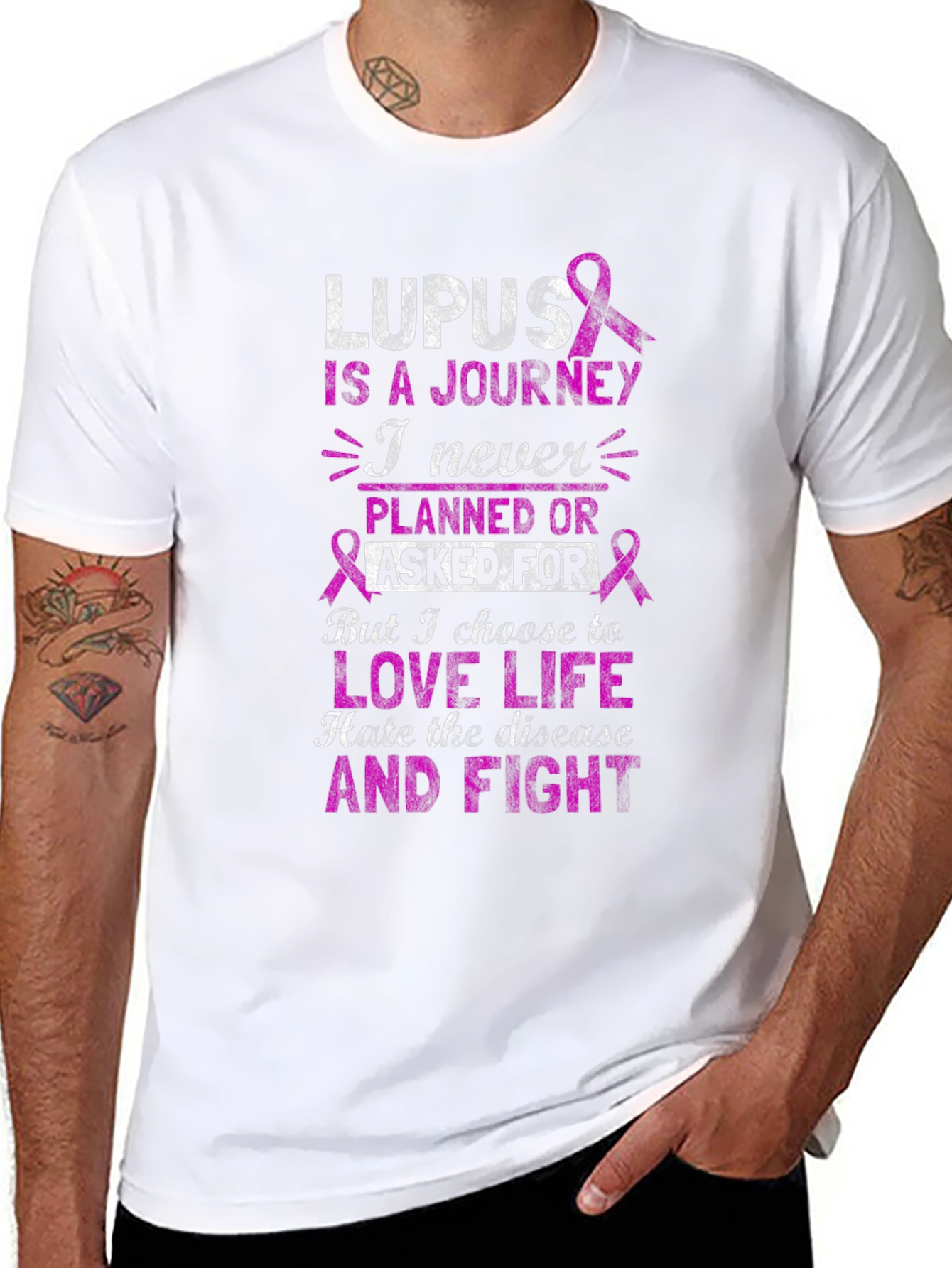 Lupus Awareness T-Shirt - Never Planned Journey