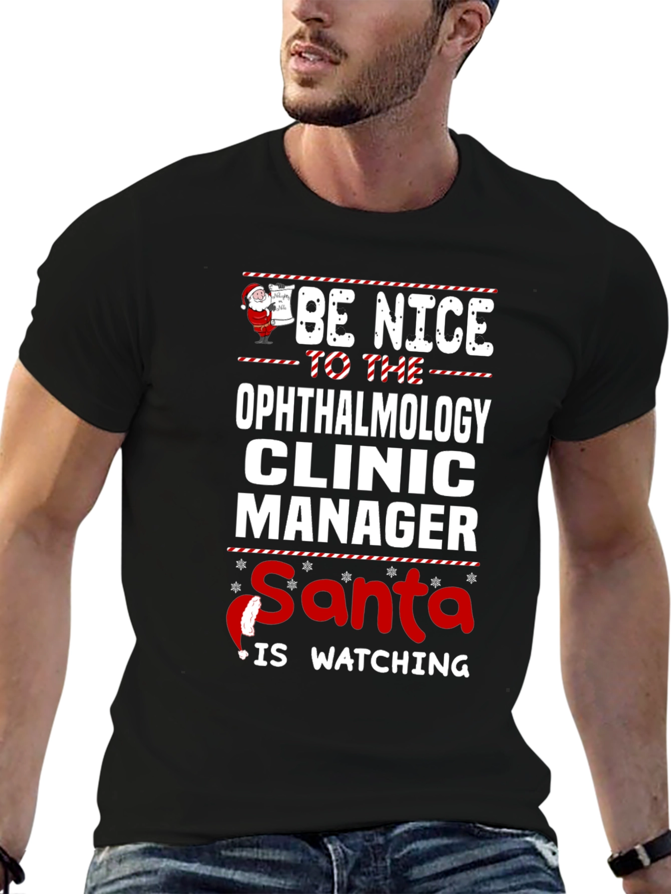 Ophthalmology Clinic Manager Christmas T-Shirt