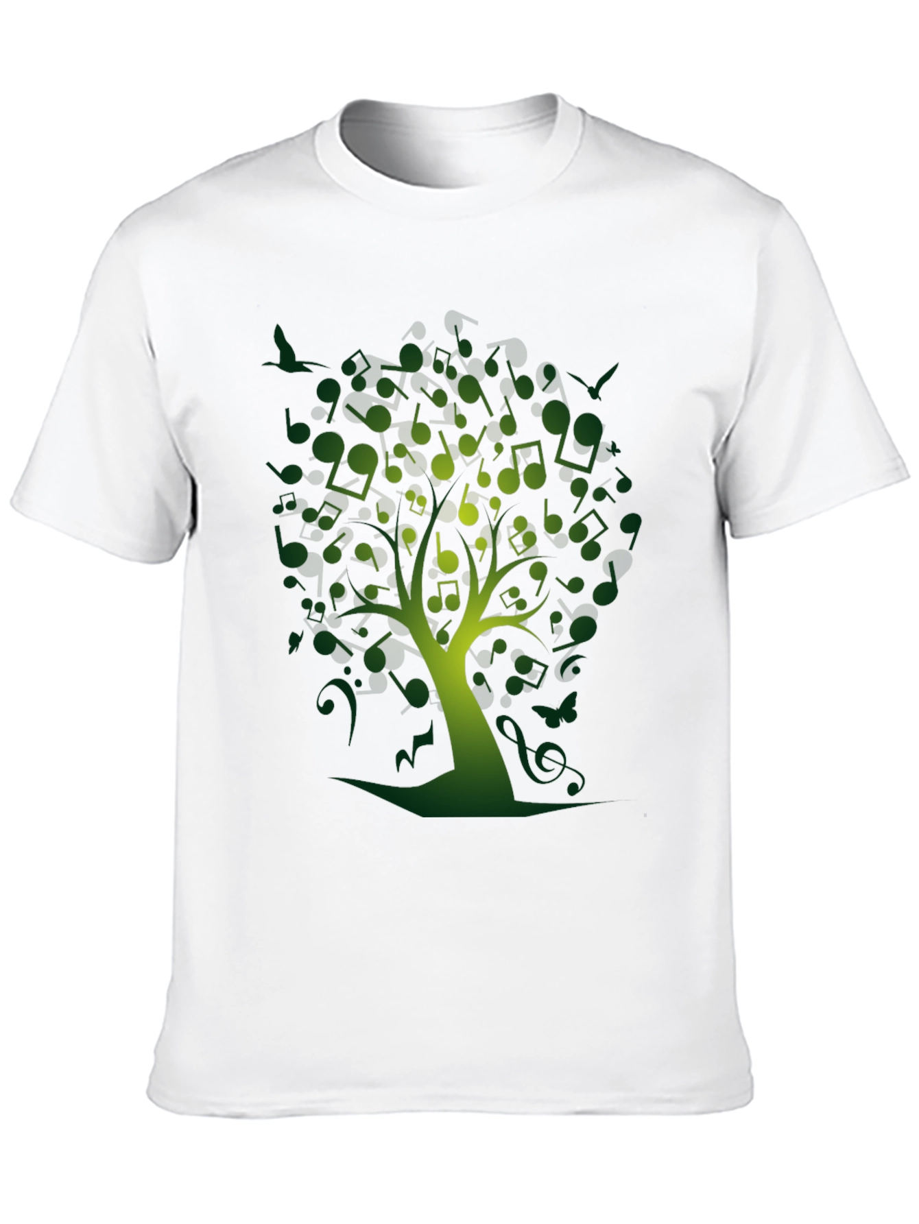 Musical Notes Tree Graphic Tee